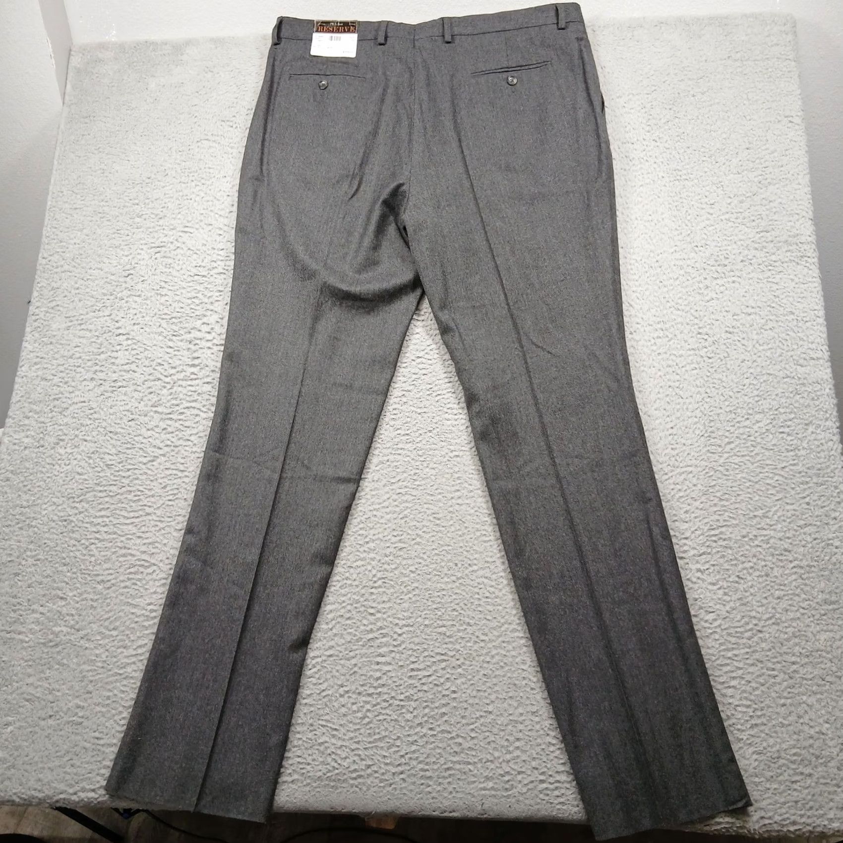 Jos. A. Bank Jos. A. Bank Reserve Pants Men 40R Gray Wool Cashmere Zignone Italy Fabric NWT Size US 40 / EU 56 - 3 Thumbnail