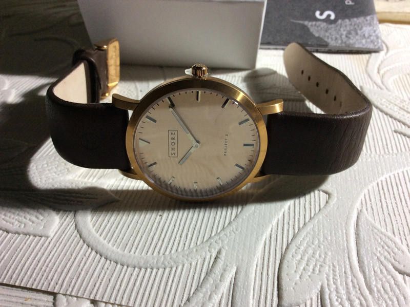 Designer Shore Projects Watch rose gold dial Brown Strap - Unisex Size ONE SIZE - 12 Thumbnail