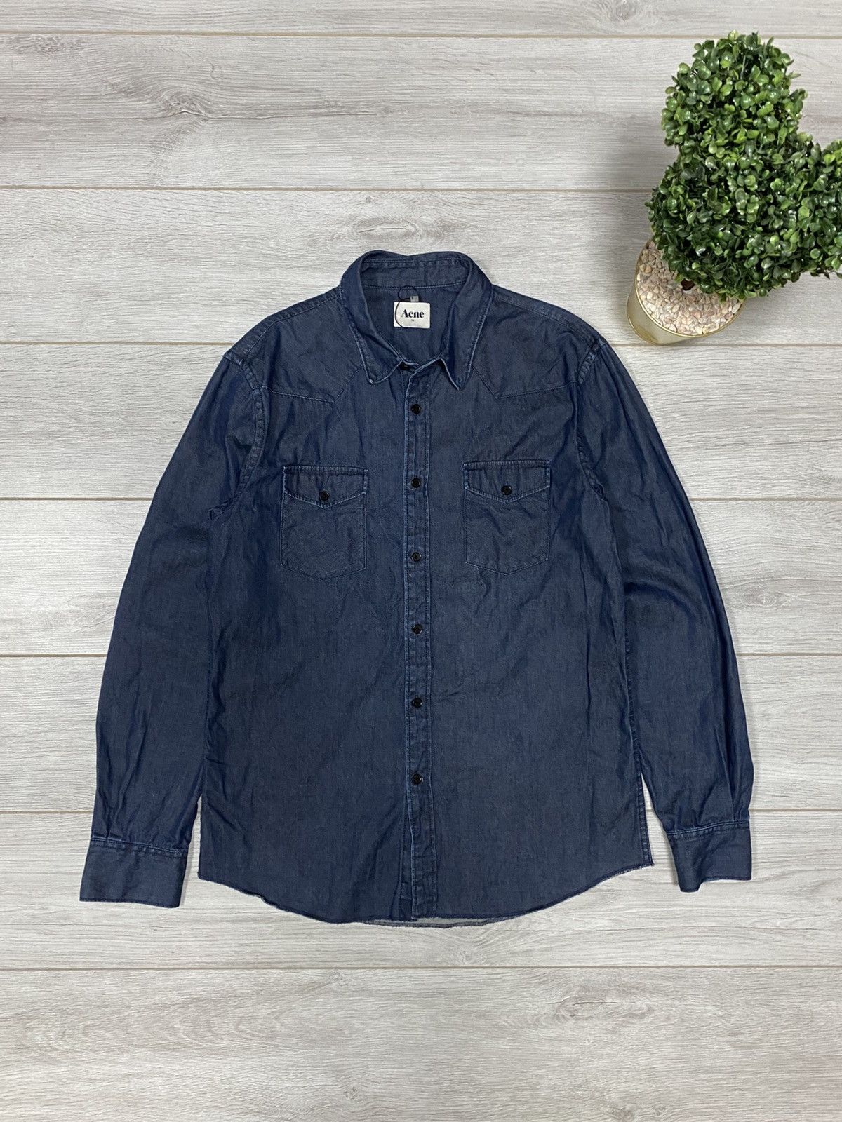 Acne Studios Acne Denim Shirt Texas SS12 Size US L / EU 52-54 / 3 - 1 Thumbnail