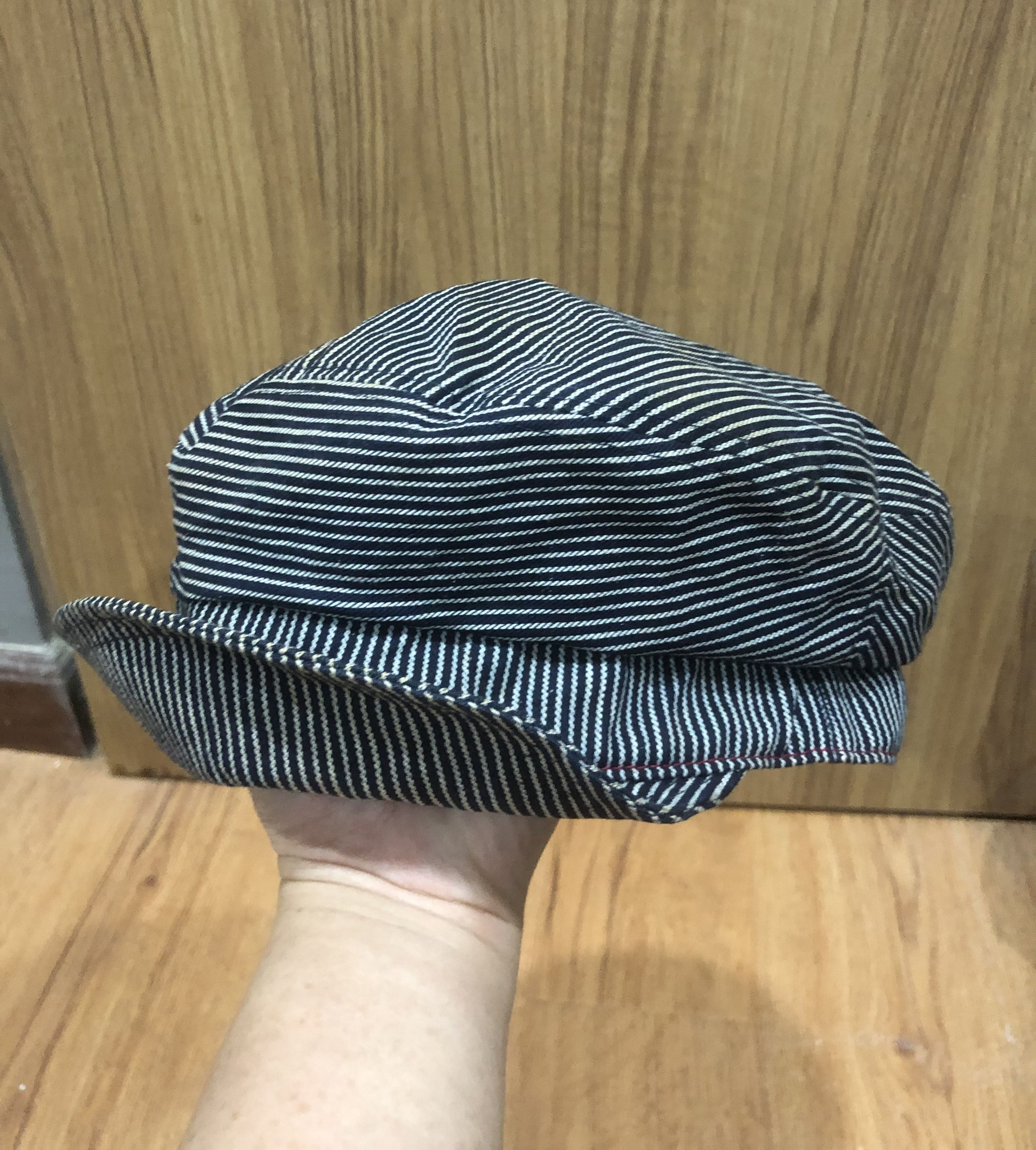 45rpm 45rpm Hickory Stripe Hat Mechanic Cap Size ONE SIZE - 2 Thumbnail