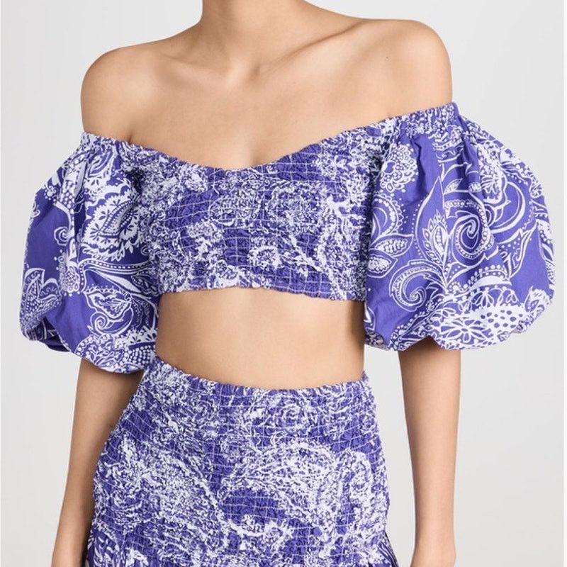 Mara Hoffman Mara Hoffman 2 Piece Set Pier Top Nicole Skirt Smocked XXS Size 25" / US 0 / IT 36 - 15 Thumbnail