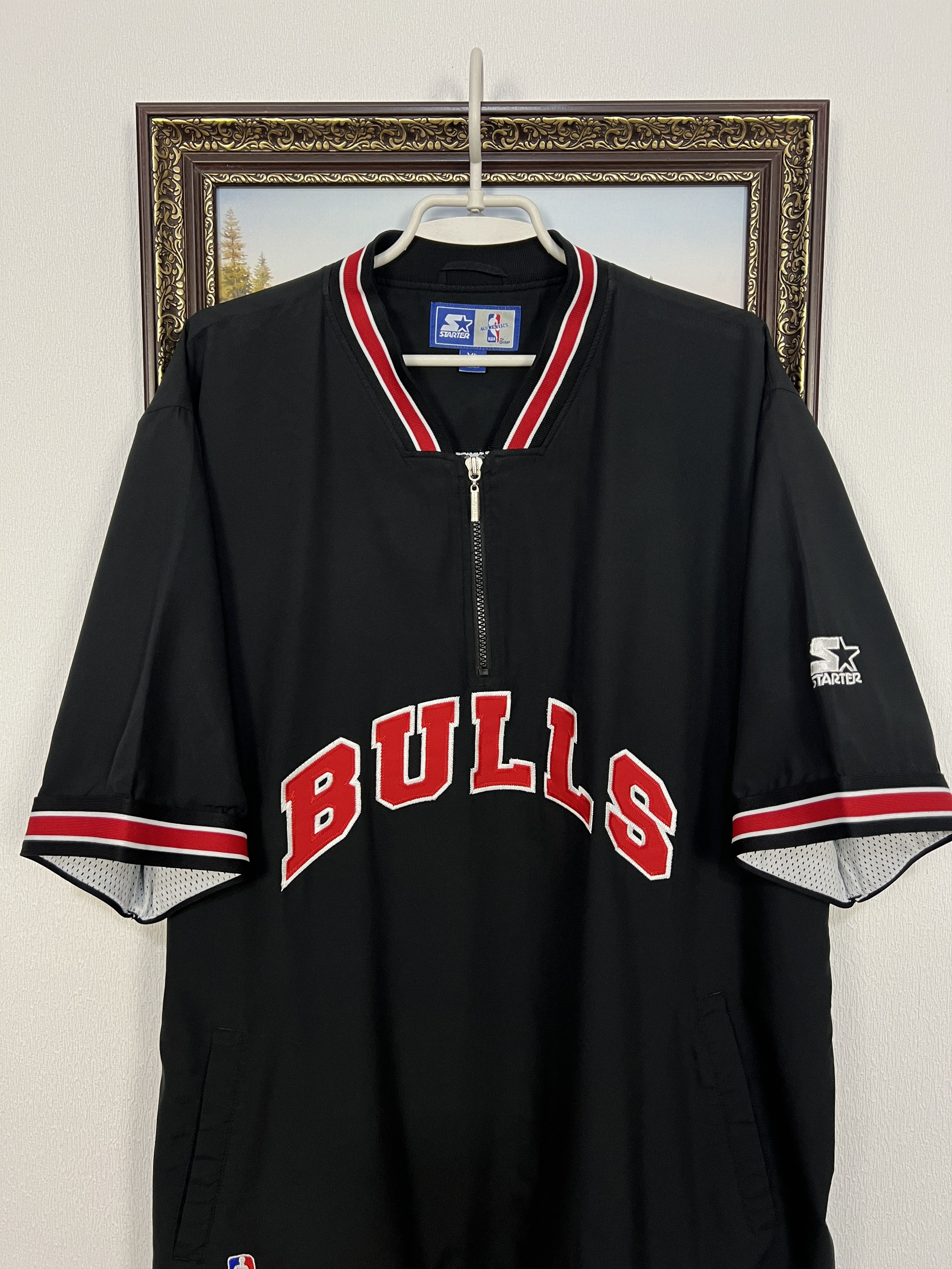 Starter Vintage 90's Starter Chicago Bulls Warm Up Jersey NBA Mens Size US XL / EU 56 / 4 - 2 Thumbnail
