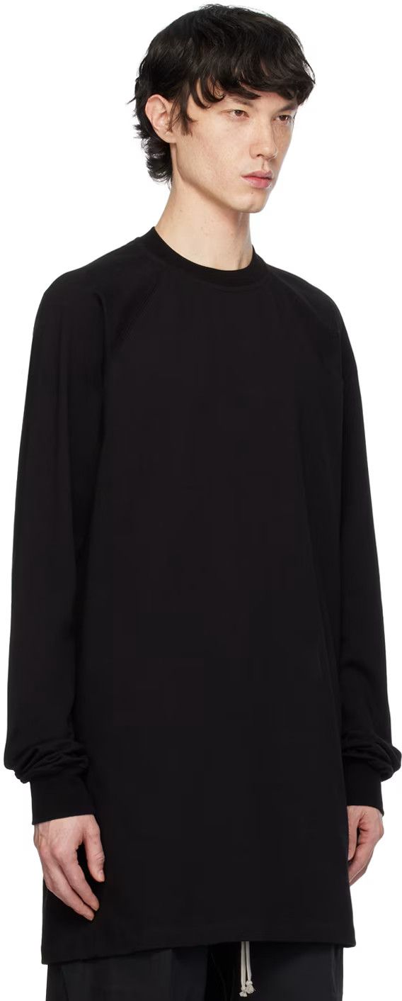 Rick Owens SS18 Dirt Baseball Crewneck T-shirt Long Sleeves Black 