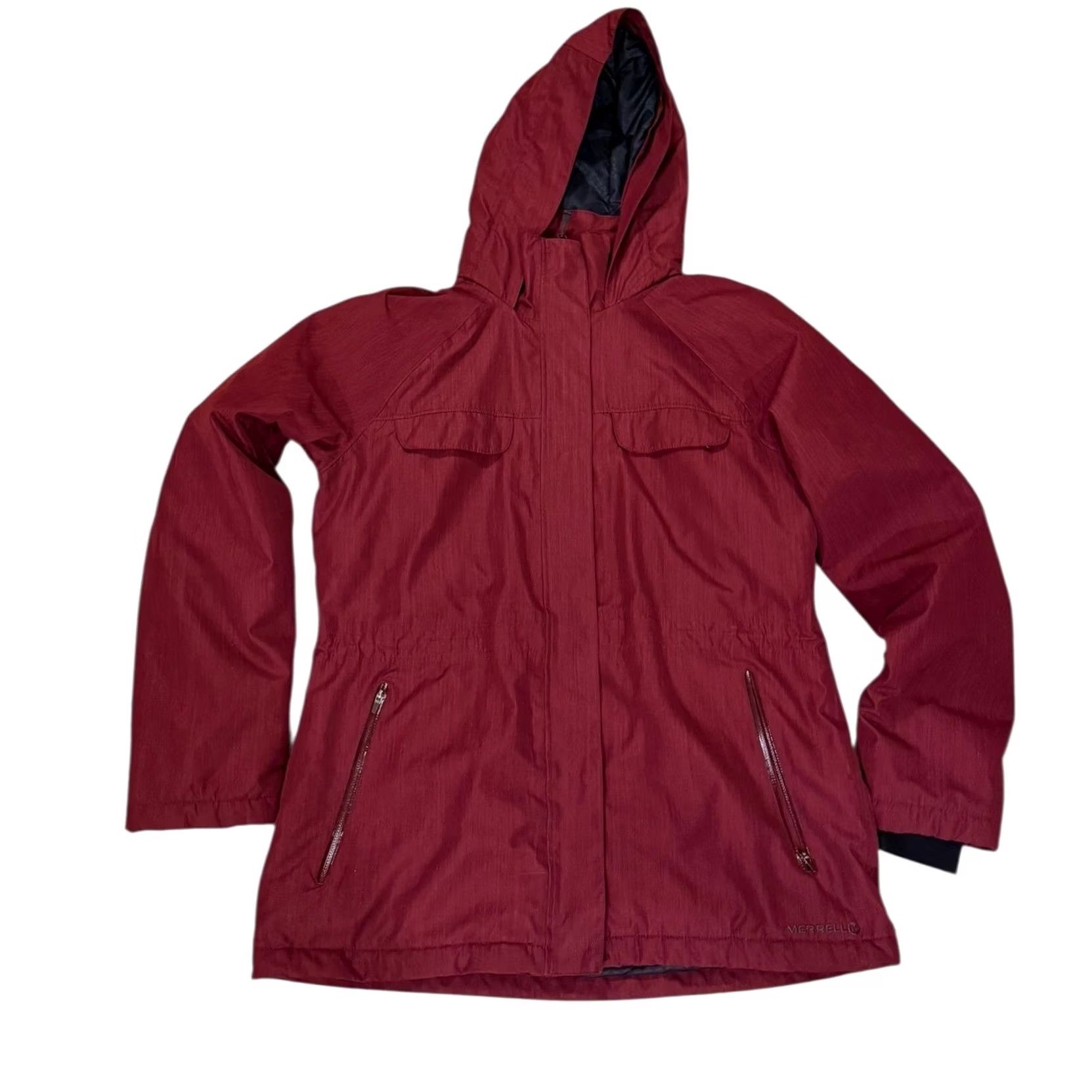 Merrell Merrell Red Anorak Jacket - Large Womens Coat - Basic Size L / US 10 / IT 46 - 2 Thumbnail