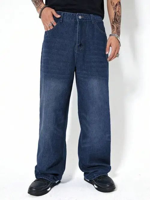 Jean Washed Baggy Denim Jeans Skate Size US 32 / EU 48 - 2 Thumbnail