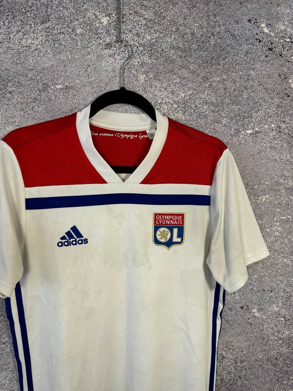 Adidas × Vintage Vintage Olympique Lyonnais 2018/19 Adidas Soccer Jersey Size US S / EU 44-46 / 1 - 2 Thumbnail