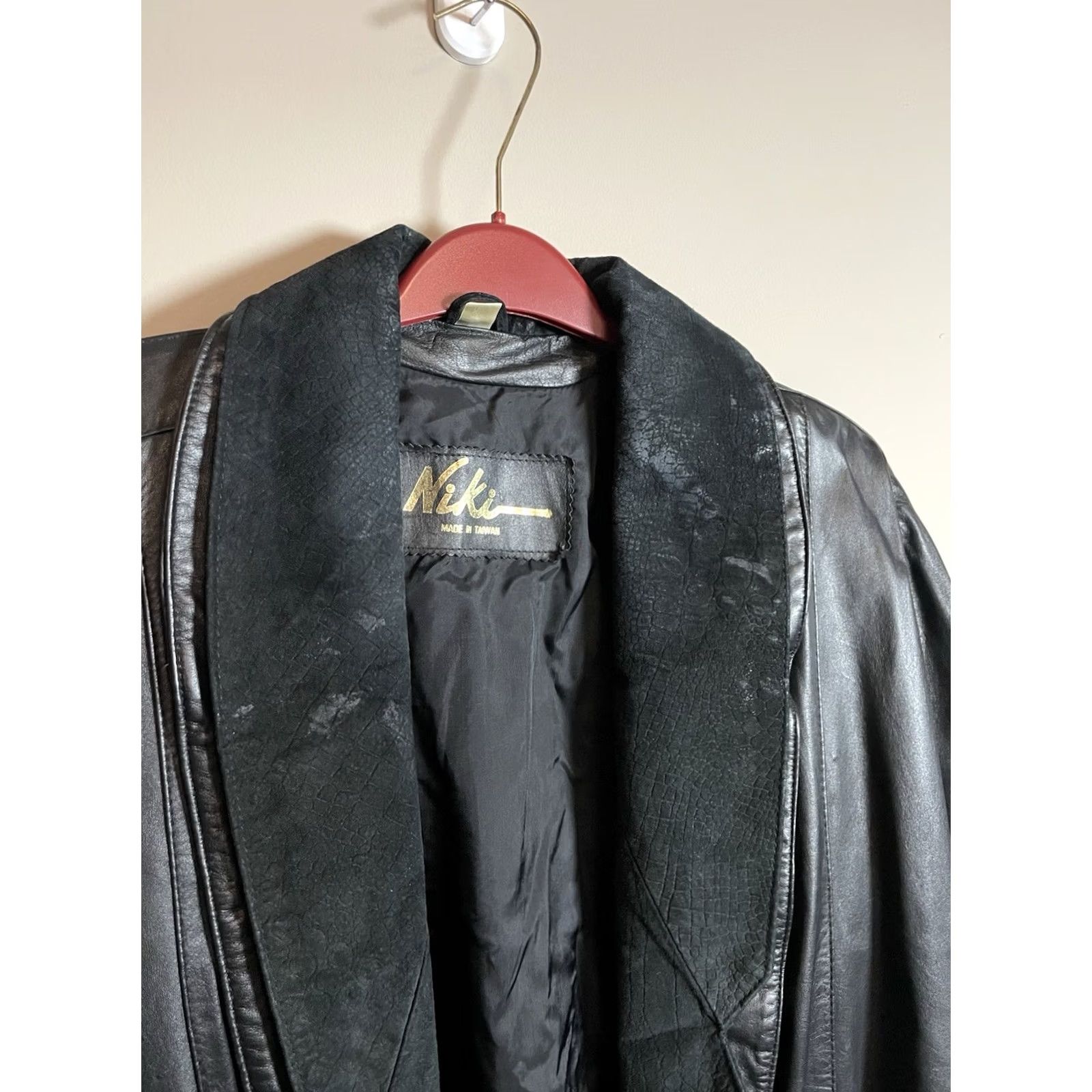 Vintage VINTAGE Niki Blazer Leather Jacket Women's Black M Size Modern Basic Jacket Men? (No) Size M / US 6-8 / IT 42-44 - 2 Thumbnail