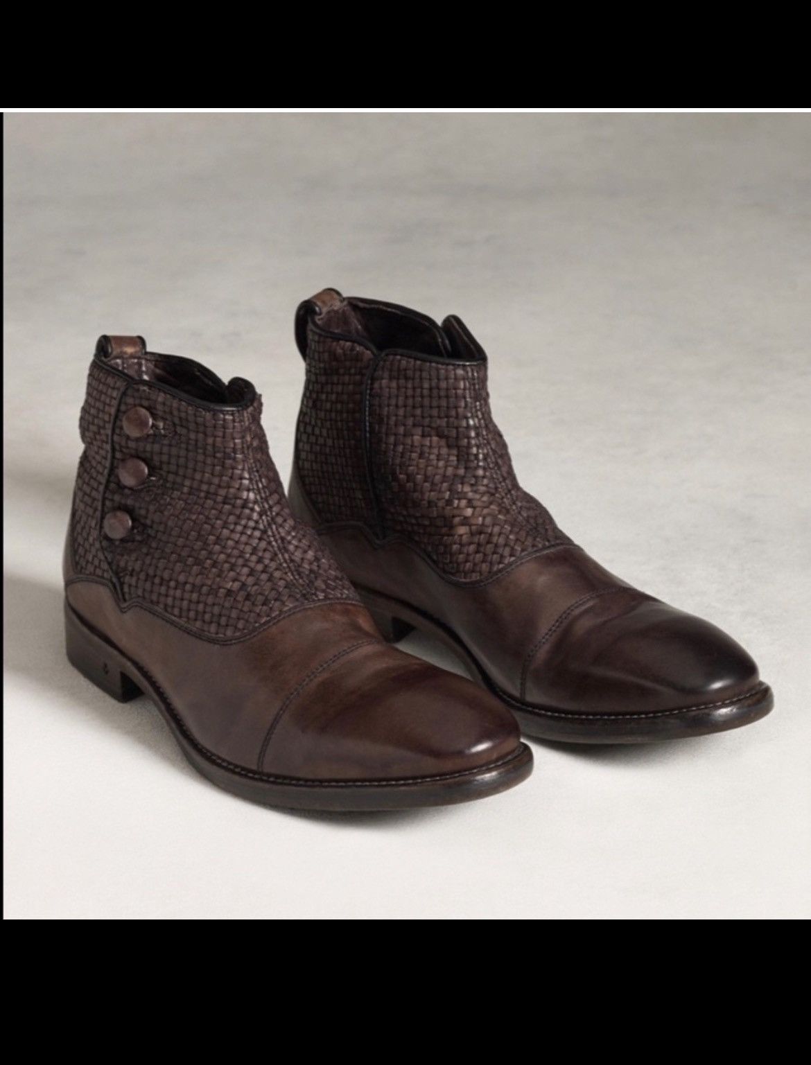 John Varvatos Summer Button Leather Boot. 9.5 Size US 9.5 / EU 42-43 - 1 Thumbnail