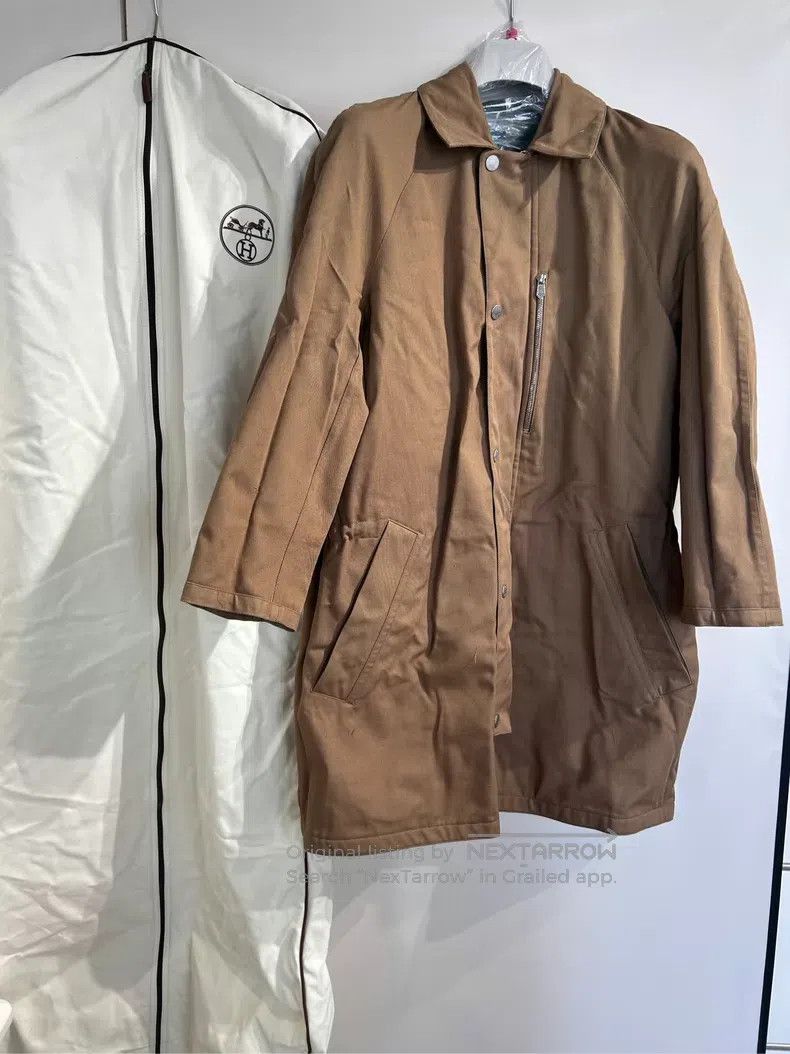 Hermes Hermes Brown and Green Patchwork Long Two-sided Wearable J Size US S / EU 44-46 / 1 - 2 Thumbnail