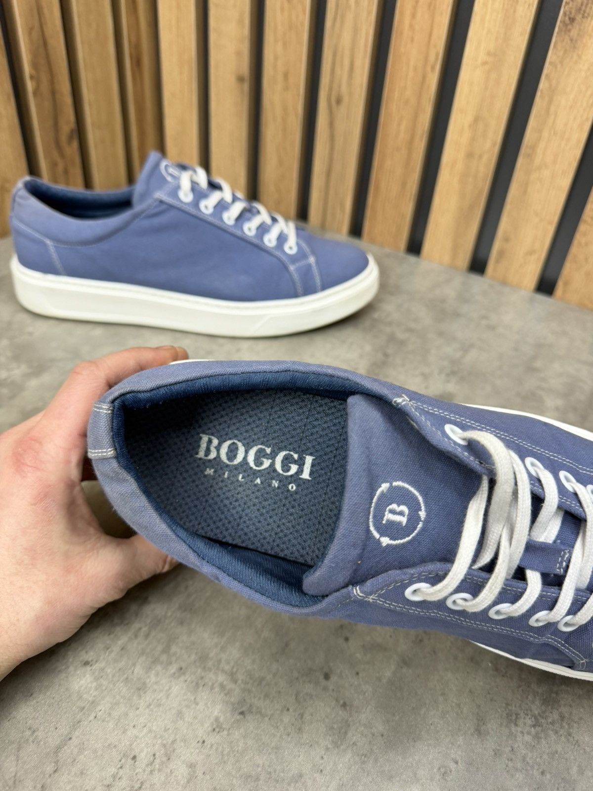 Boggi Boggi Milano Blue Sneaker’s Men’s Size 44 Size US 10.5 / EU 43-44 - 9 Thumbnail