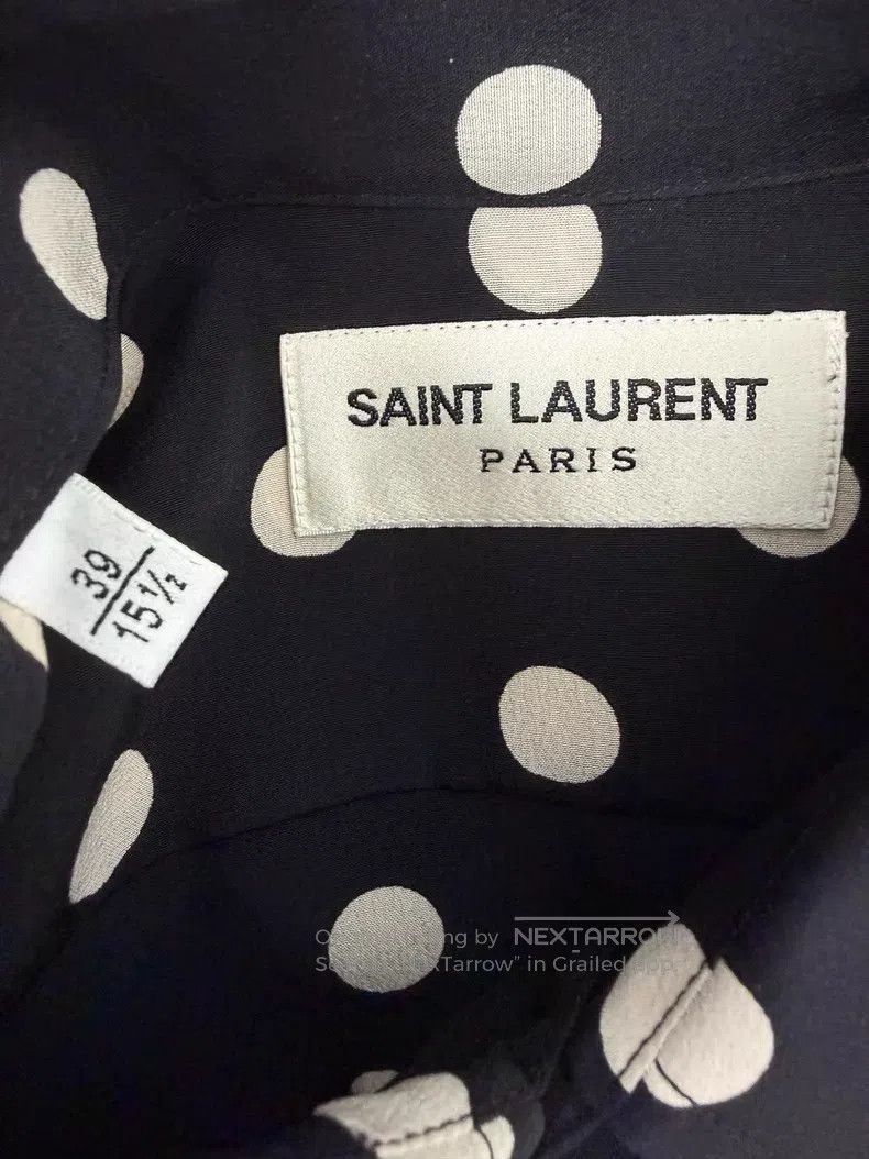Saint Laurent Paris Saint Laurent Paris size 39 Mulberry Silk Black and White P Size US S / EU 44-46 / 1 - 4 Thumbnail