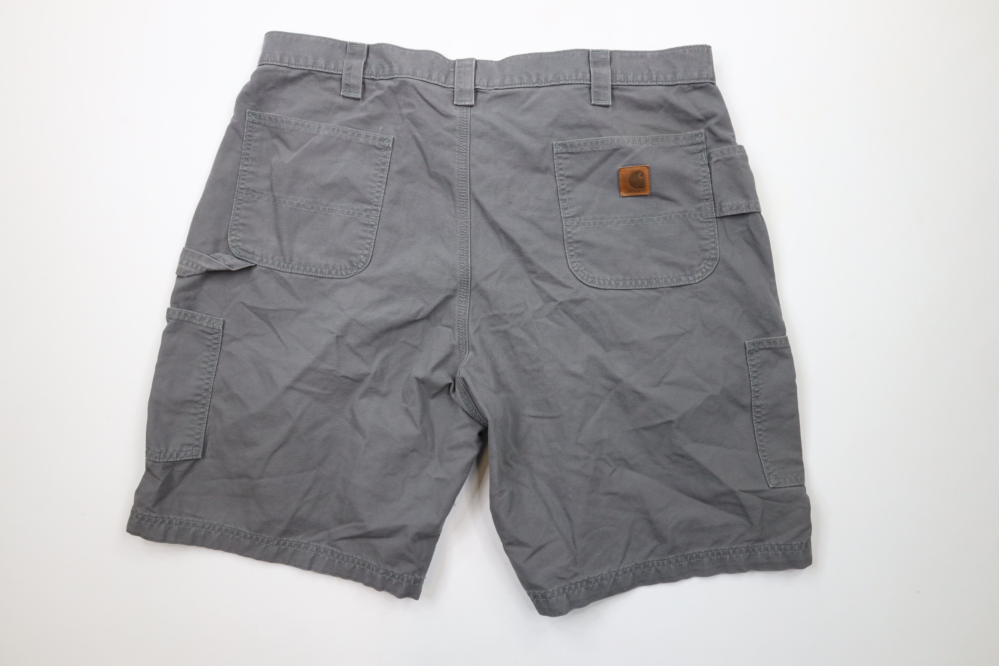 Carhartt × Vintage Vintage Carhartt Original Fit Dungaree Shorts Gray Cotton Size US 42 / EU 58 - 7 Thumbnail