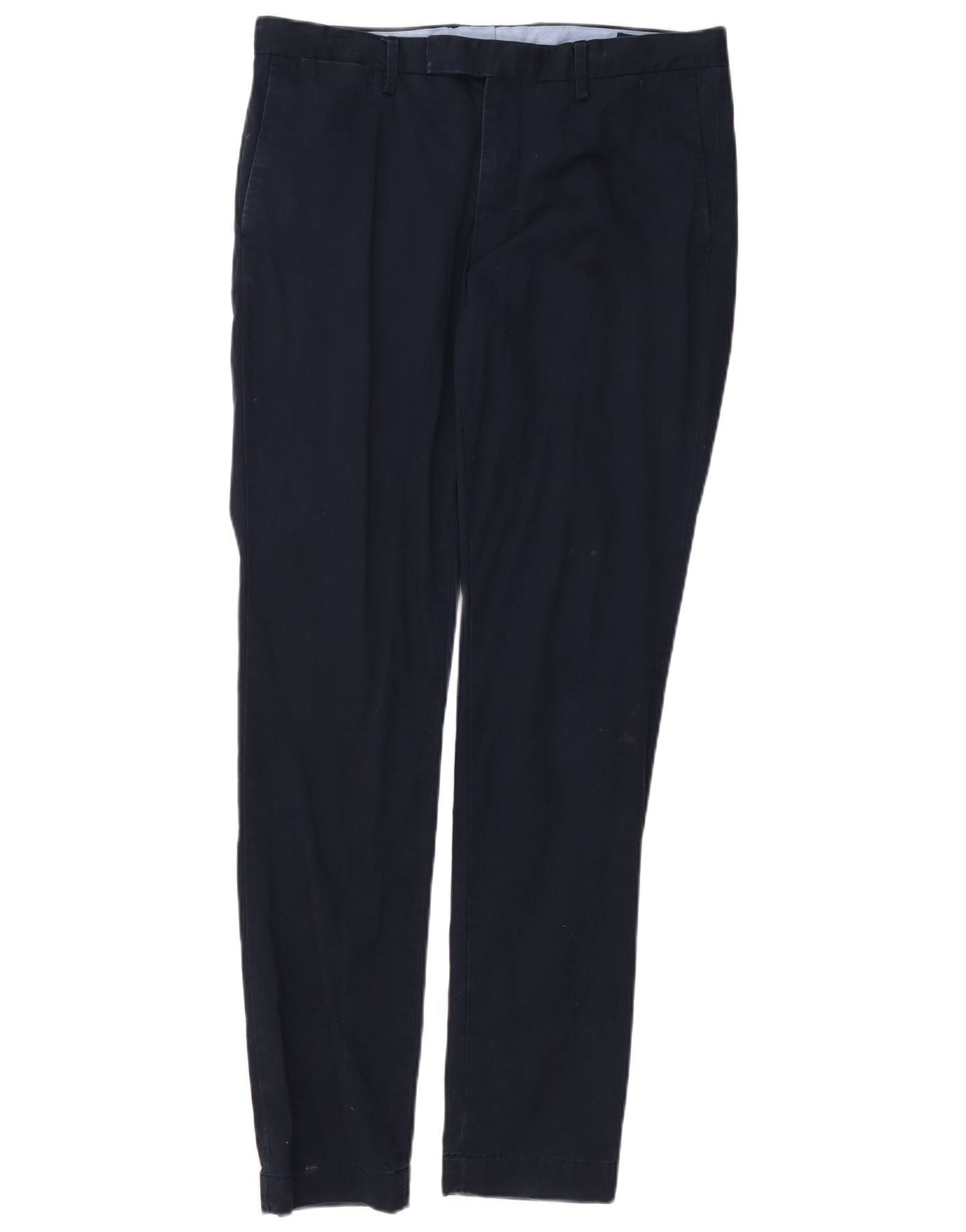 Polo Ralph Lauren Mens Tailored Fit Suit Trousers W34 L34 Navy Blue Size 34R - 1 Thumbnail