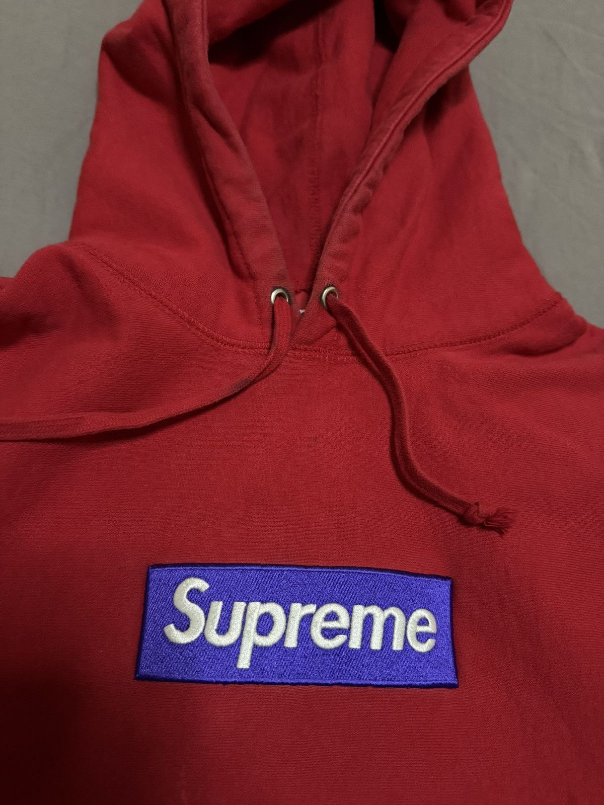 Supreme Supreme fw17 purple on red box logo hooded hoodie Size US M / EU 48-50 / 2 - 2 Thumbnail