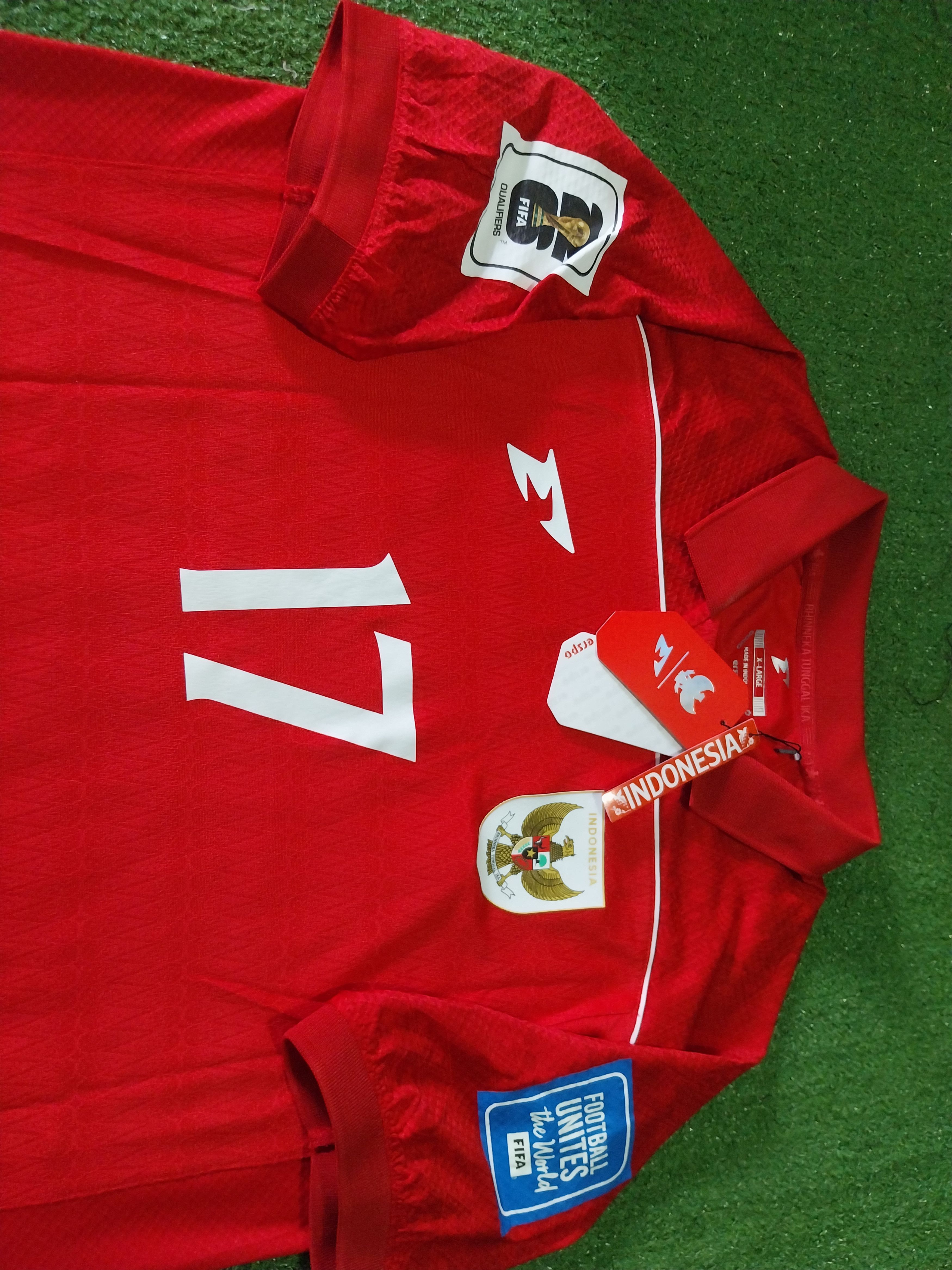 Other Indonesia home 2025 calvin verdonk jersey football Size US XL / EU 56 / 4 - 3 Thumbnail
