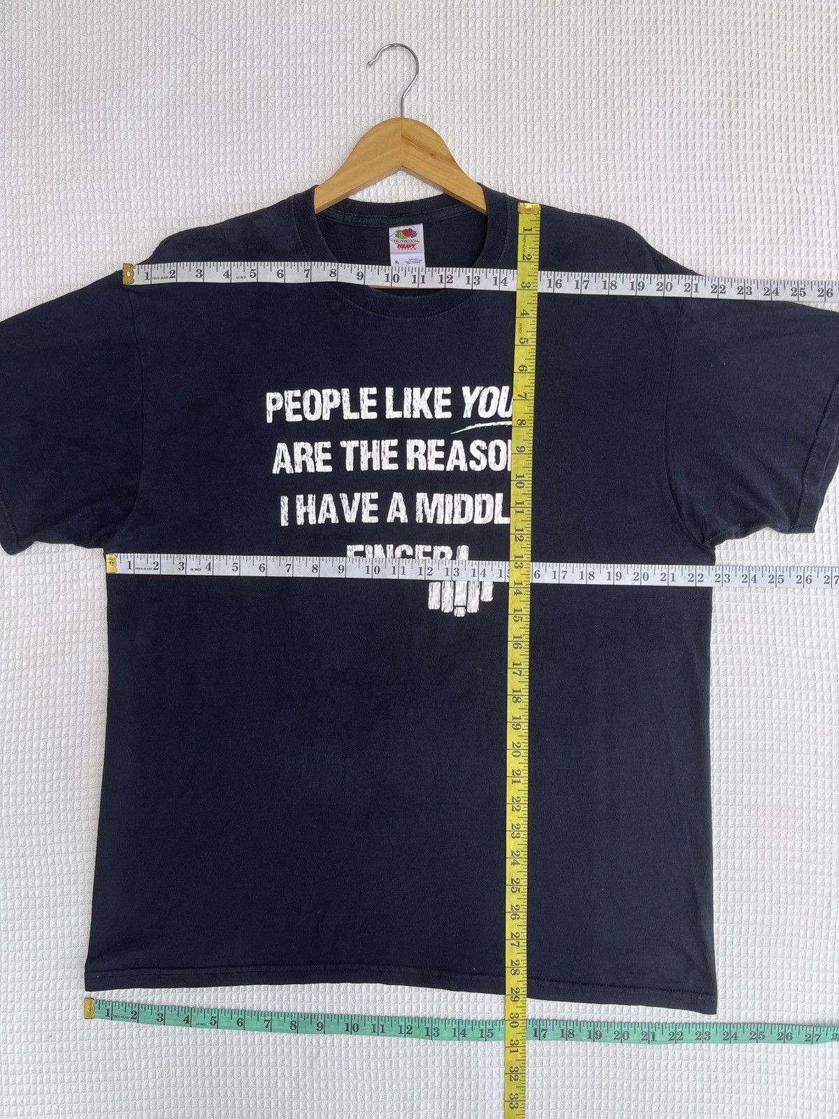 Fruit Of The Loom Last Drop🔥Rare🔥Vintage Humor Fuck Finger ERD GRUNGE TEE Size US XL / EU 56 / 4 - 7 Thumbnail