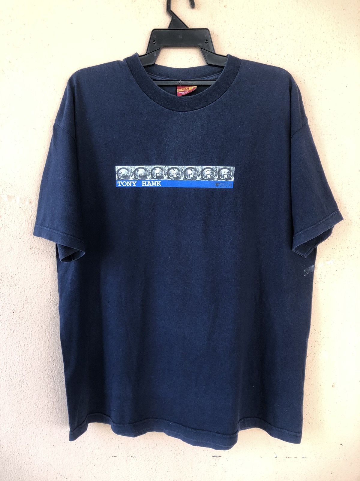 image of Vintage Tony Hawk Santa Cruz Bogo Tee in Dark Blue, Men's (Size XL)