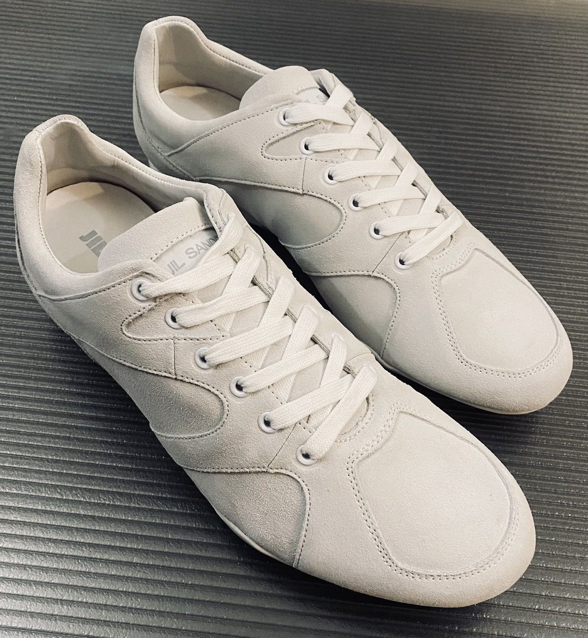 Jil Sander Jil Sander x RAF SIMONS cement suede sneakers 44 NEW Size US 11 / EU 44 - 1 Thumbnail