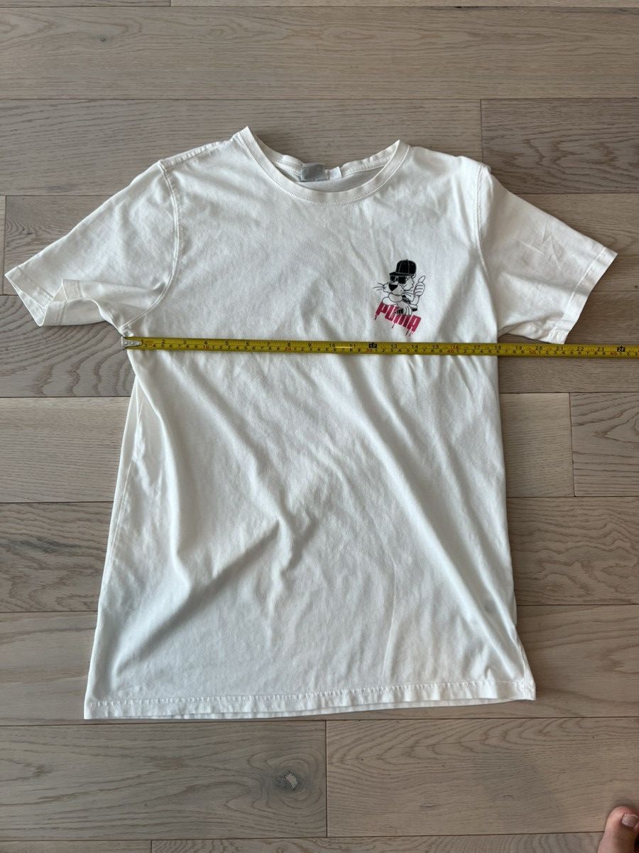 Puma Puma White Graphic Tee Size M — Mic Drip Paint Puma Logo Size US M / EU 48-50 / 2 - 5 Thumbnail