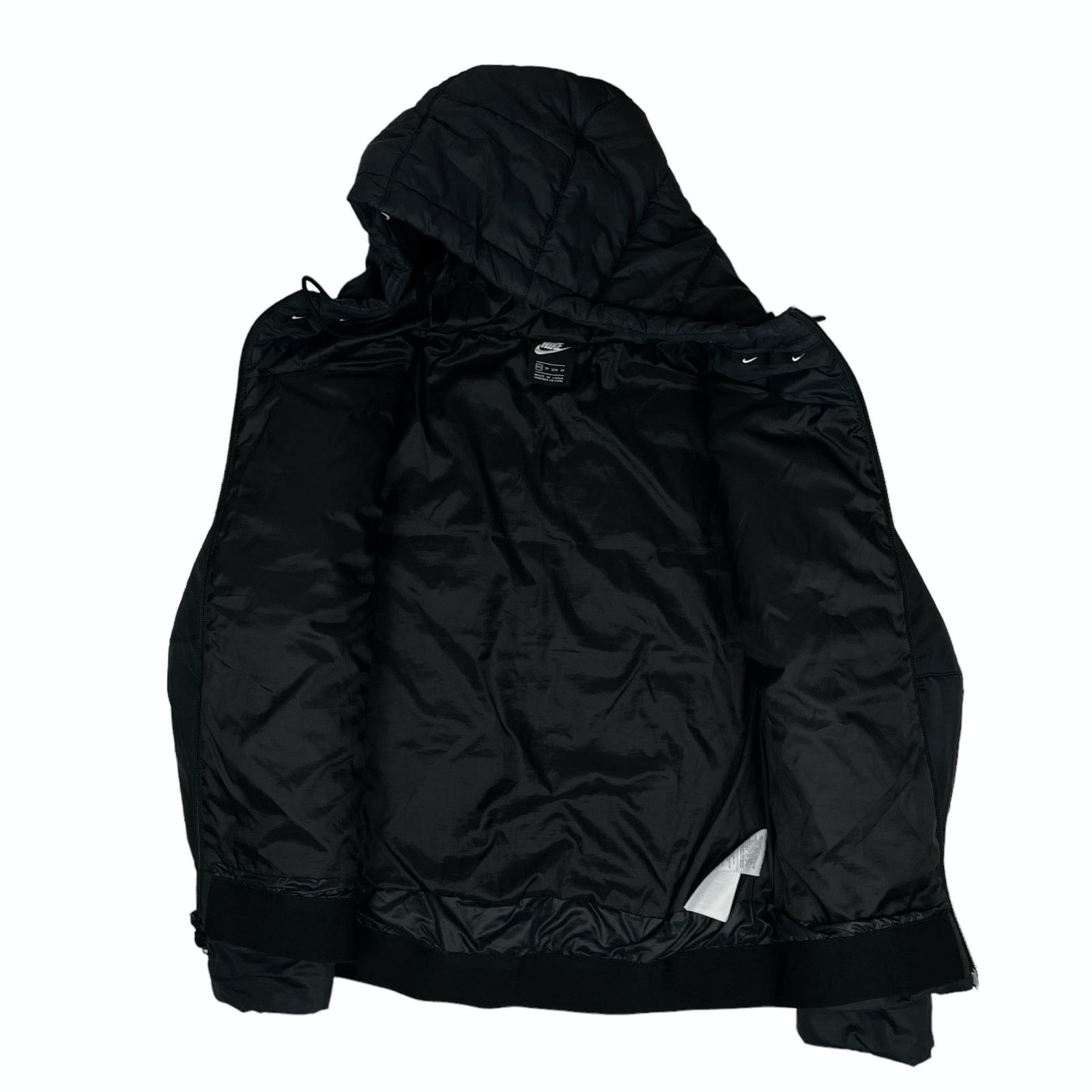 Nike Nike Women's Black Long Sleeve Hooded Puffer Jacket XS Size XS / US 0-2 / IT 36-38 - 12 Thumbnail