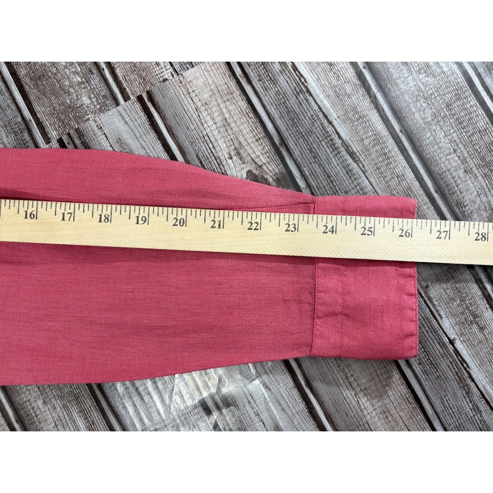 Massimo Alba MASSIMO ALBA Kos Band Collar linen shirt sz M color pink Mad Size US M / EU 48-50 / 2 - 7 Thumbnail