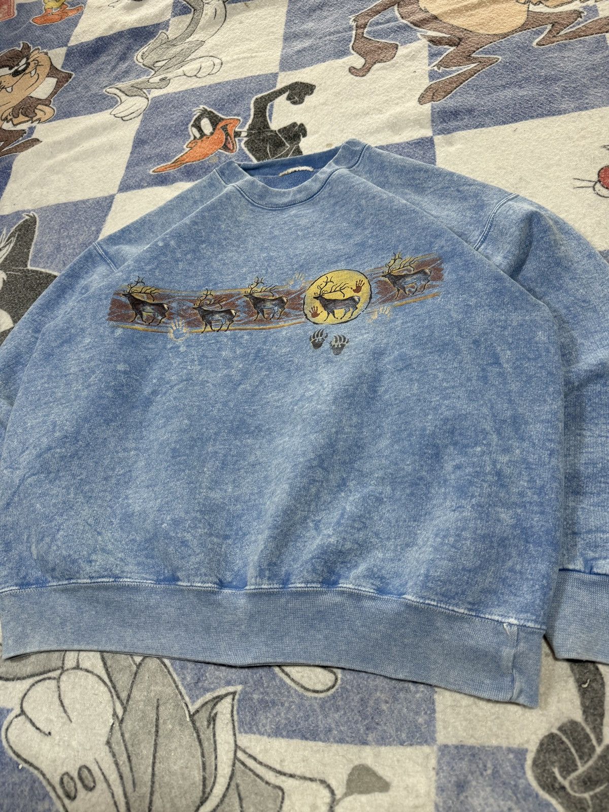 Vintage Vintage reindeer animal crewneck Size US L / EU 52-54 / 3 - 2 Thumbnail