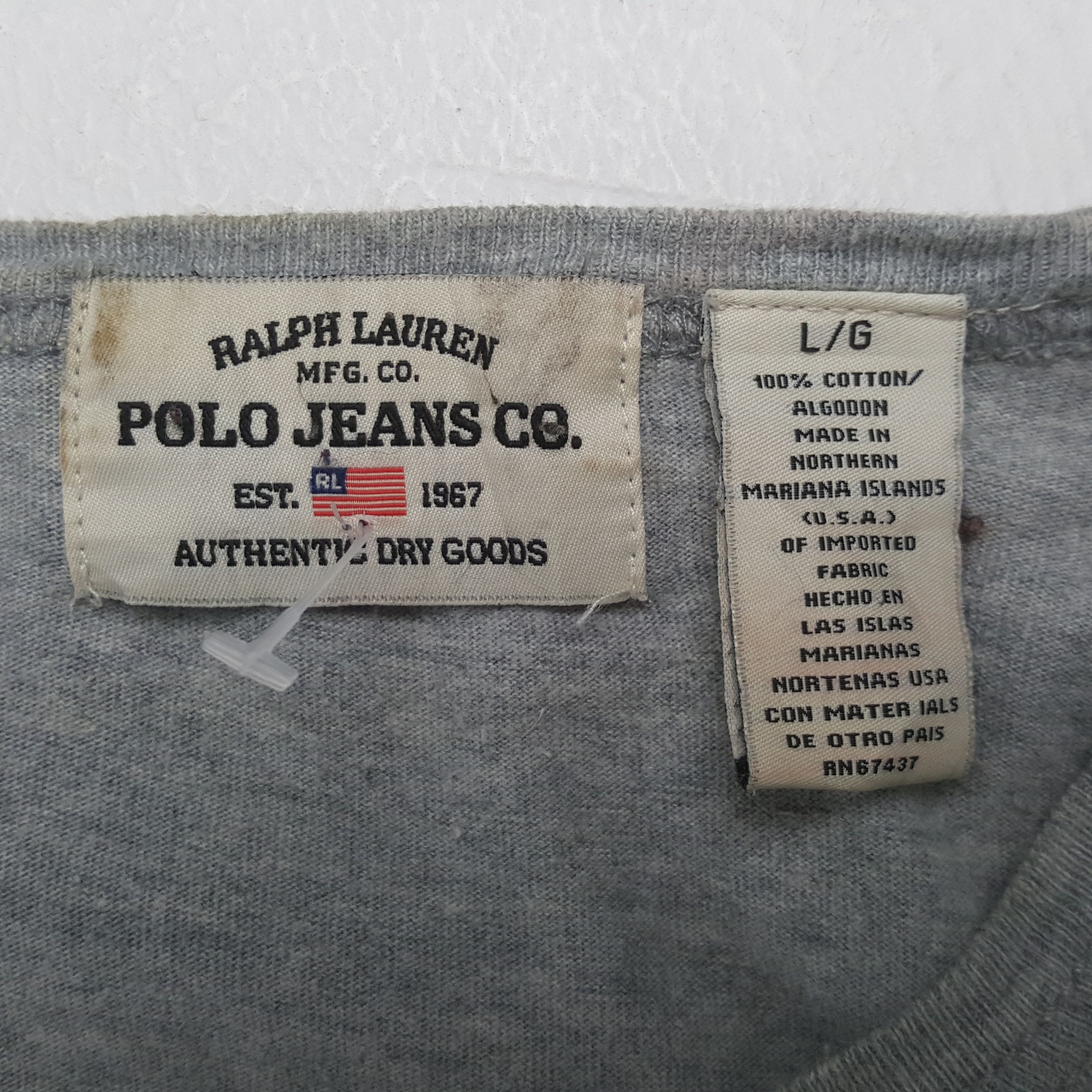 Polo Ralph Lauren Vintage Polo Ralph Lauren Fashion Brand T-shirt 31 Size US XL / EU 56 / 4 - 4 Thumbnail