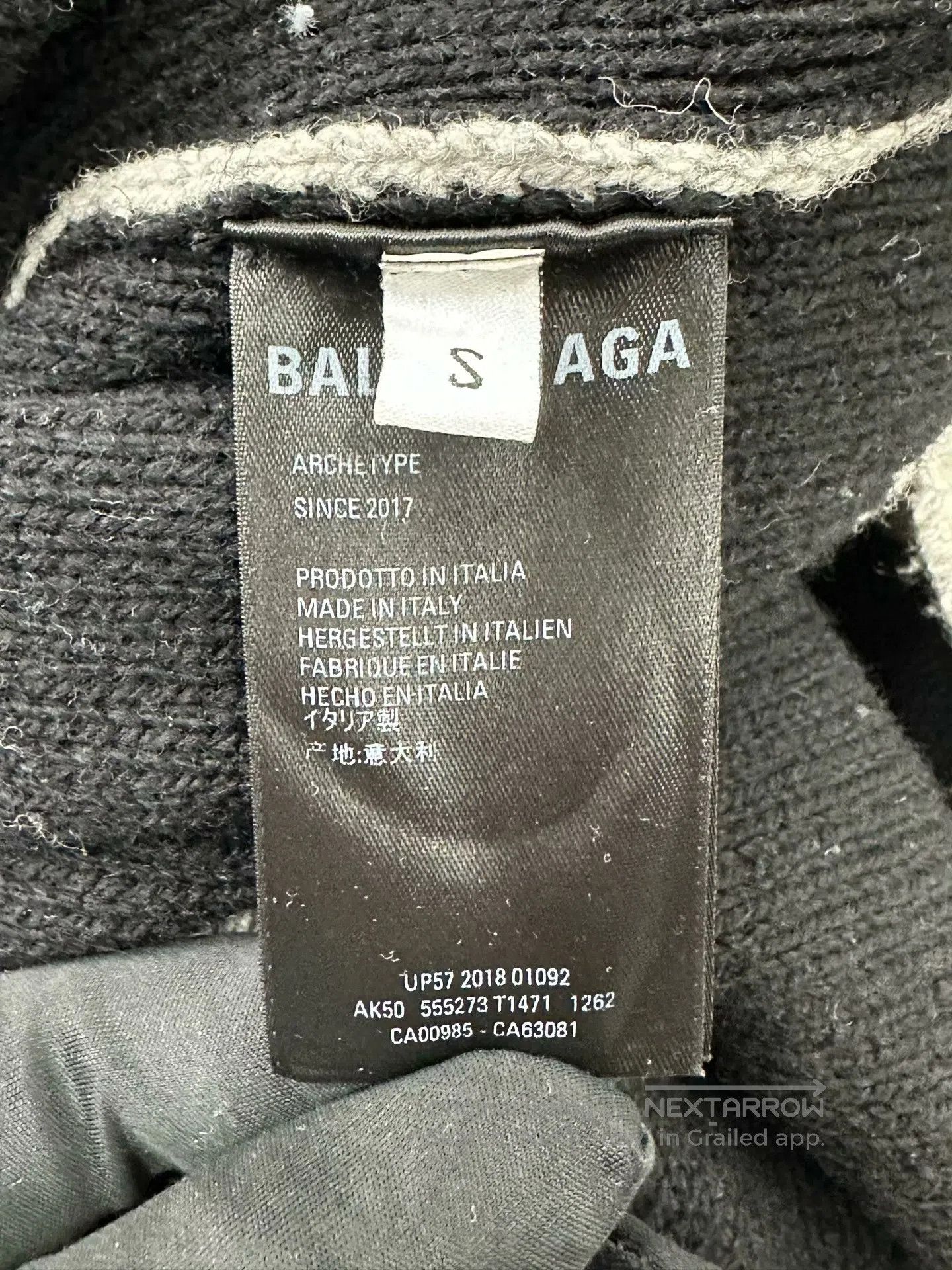 Balenciaga Balenciaga Grey Camo Printed Logo Knit Sweater| Size US S / EU 44-46 / 1 - 4 Thumbnail