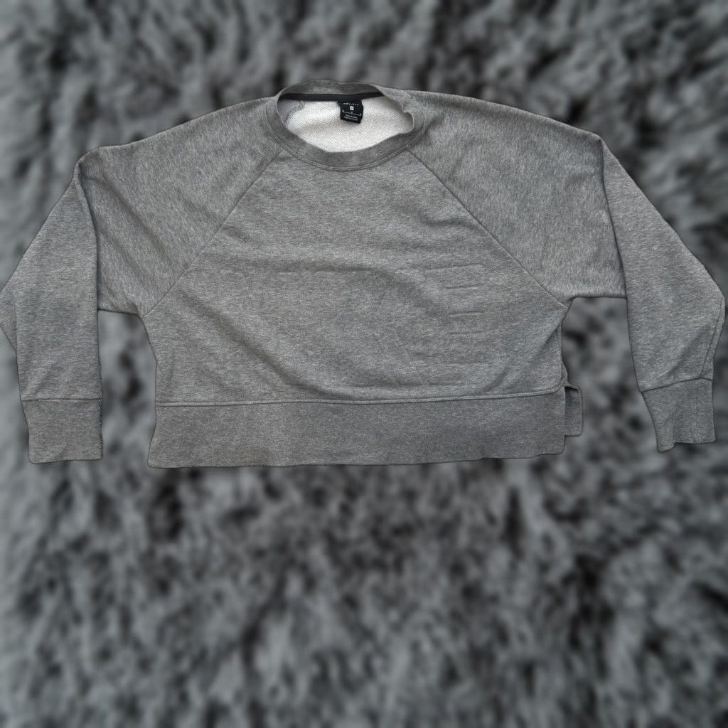 Nike Nike Dri-FIT Sweatshirt Women M Gray Cropped Pullover Athletic Streetwear Athleisure Size M / US 6-8 / IT 42-44 - 1 Thumbnail