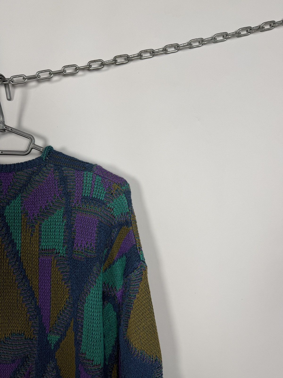 Carlo Colucci Carlo Colucci Moda Uomo Vintage V-Neck Knit Sweater Size 54 Size US L / EU 52-54 / 3 - 12 Thumbnail
