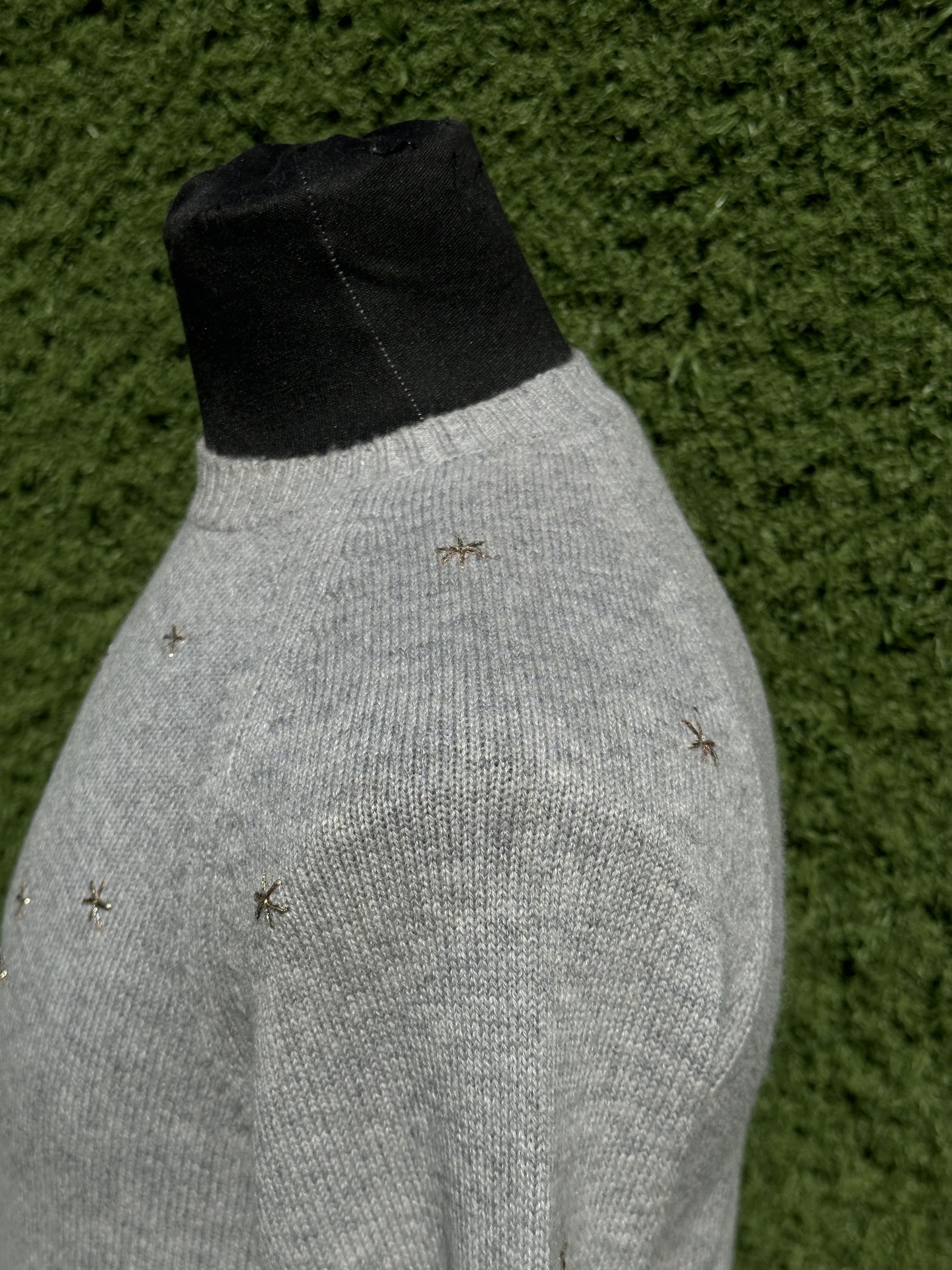 Dior Christian Dior Gray Cashmere L'Étoile Star Embroid Size 36 Size XS / US 0-2 / IT 36-38 - 8 Thumbnail