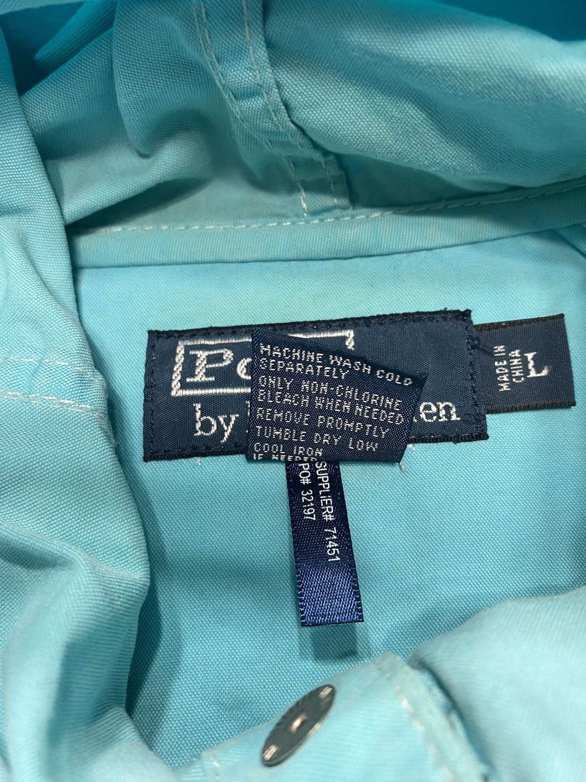 Polo Ralph Lauren Vintage Polo Ralph Lauren Aqua Hooded Windbreaker Jacket Size US L / EU 52-54 / 3 - 4 Thumbnail
