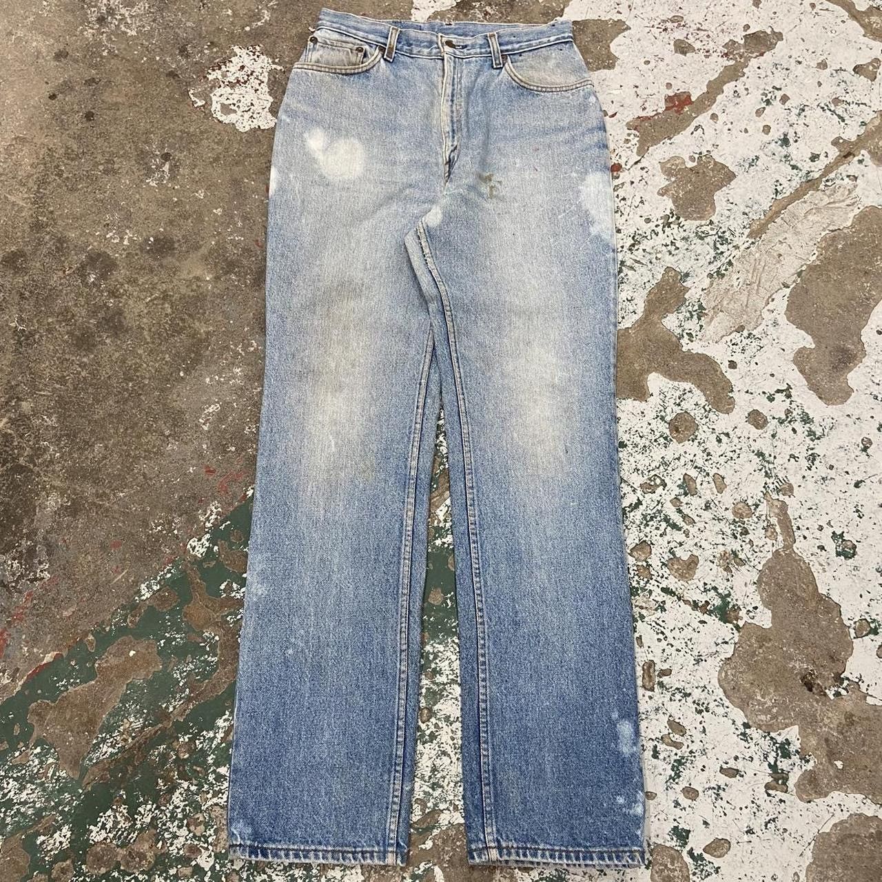 Levi's Vintage 90s Levi's Bleached Lightwash Blue Denim Jeans 28x33 Size US 28 / EU 44 - 1 Thumbnail