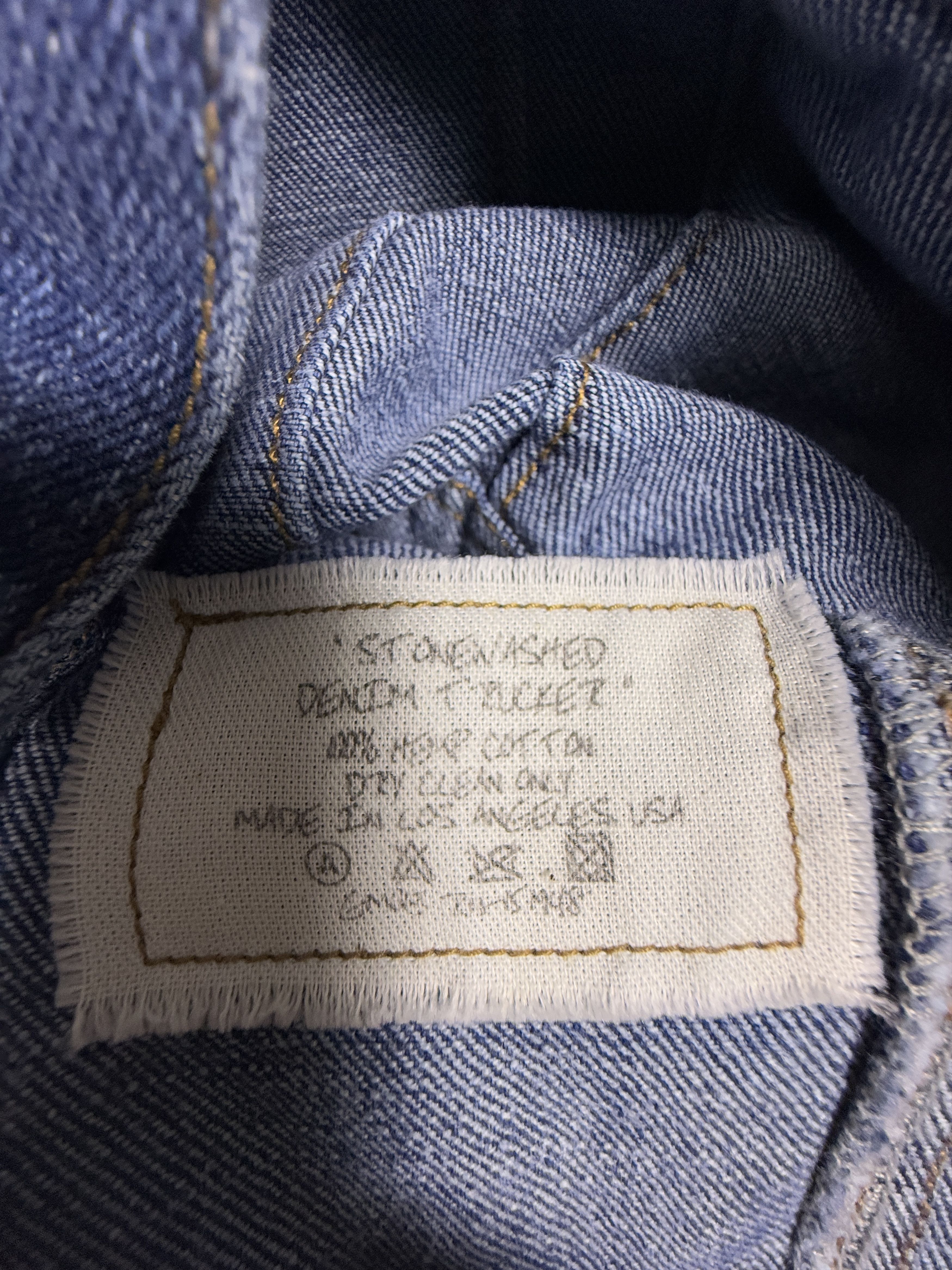 Greg Lauren Greg Lauren Stonewashed Denim Trucker Jacket Size US XL / EU 56 / 4 - 7 Thumbnail
