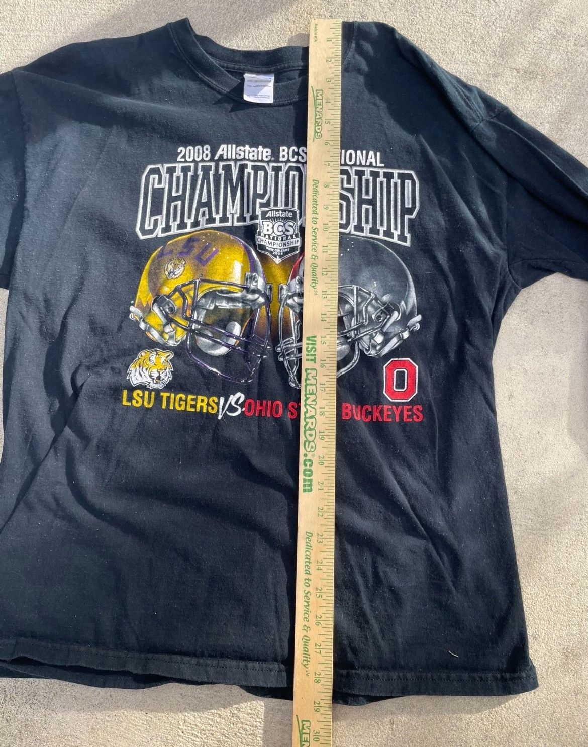Gildan 2008 Allstate BCS National Championship LSU Tigers vs Ohio Size US XL / EU 56 / 4 - 10 Thumbnail