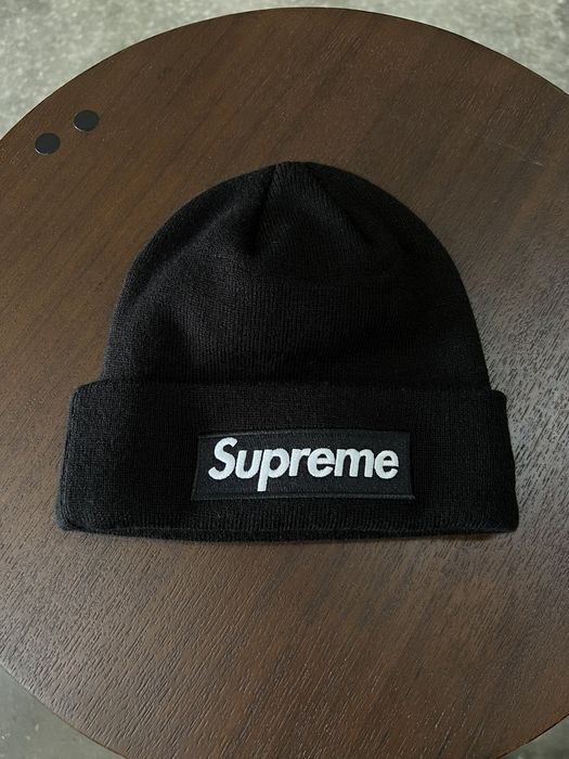 Supreme Supreme Black Tonal Box Logo New Era Beanie | Grailed