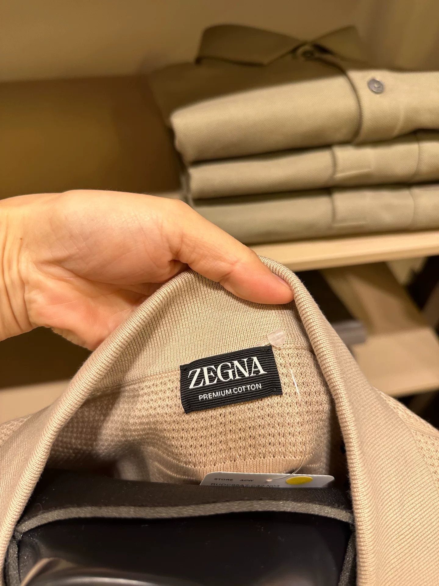 Ermenegildo Zegna Zegna Premium Cotton Short Polo Shirt Size US M / EU 48-50 / 2 - 7 Thumbnail