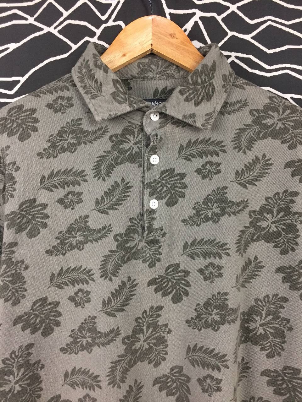 Vintage Terranova Italian Fashion Brand Patterned Polo Tee Size US XL / EU 56 / 4 - 3 Thumbnail