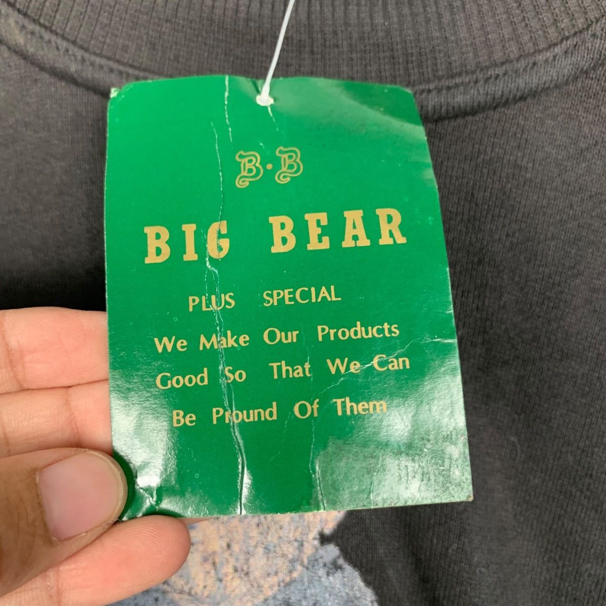 Japanese Brand BIG BEAR Products Graphics Printed Sweatshirts #1750-C78 Size US L / EU 52-54 / 3 - 12 Thumbnail