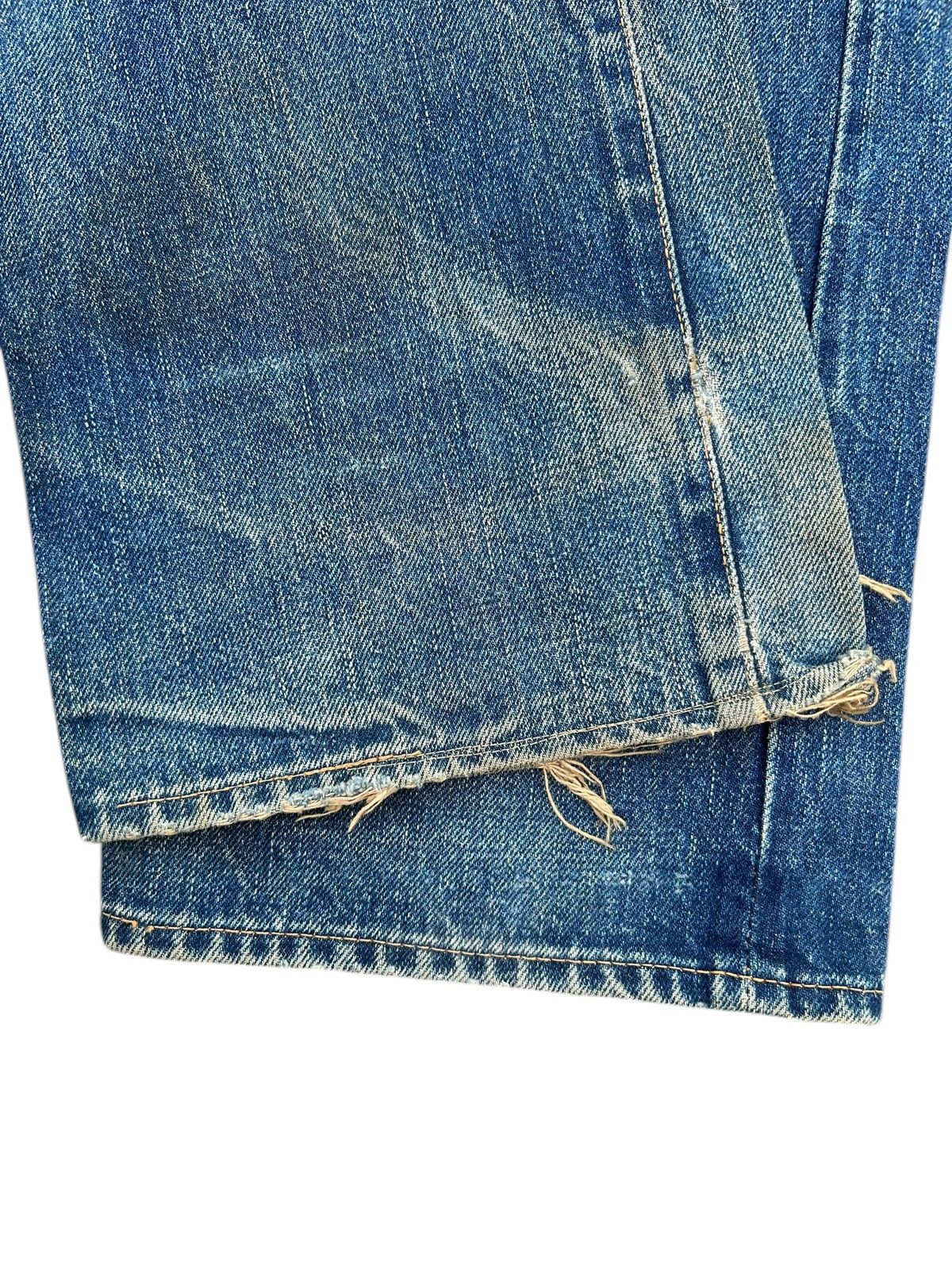 Kapital Thrashed Vintage Blue Blue Indigo Selvedge Denim Jeans Size US 32 / EU 48 - 12 Thumbnail