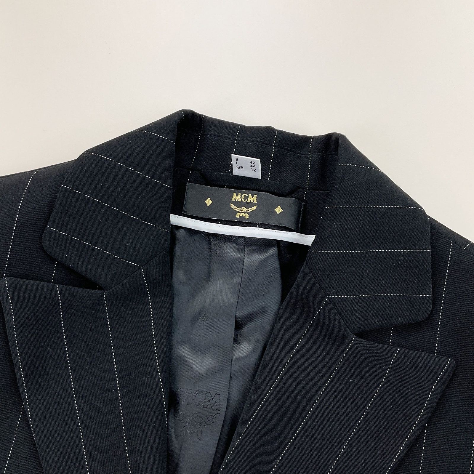 MCM Vintage Designer MCM 90s Blazer Jacket - Women Medium black Size M / US 6-8 / IT 42-44 - 5 Thumbnail
