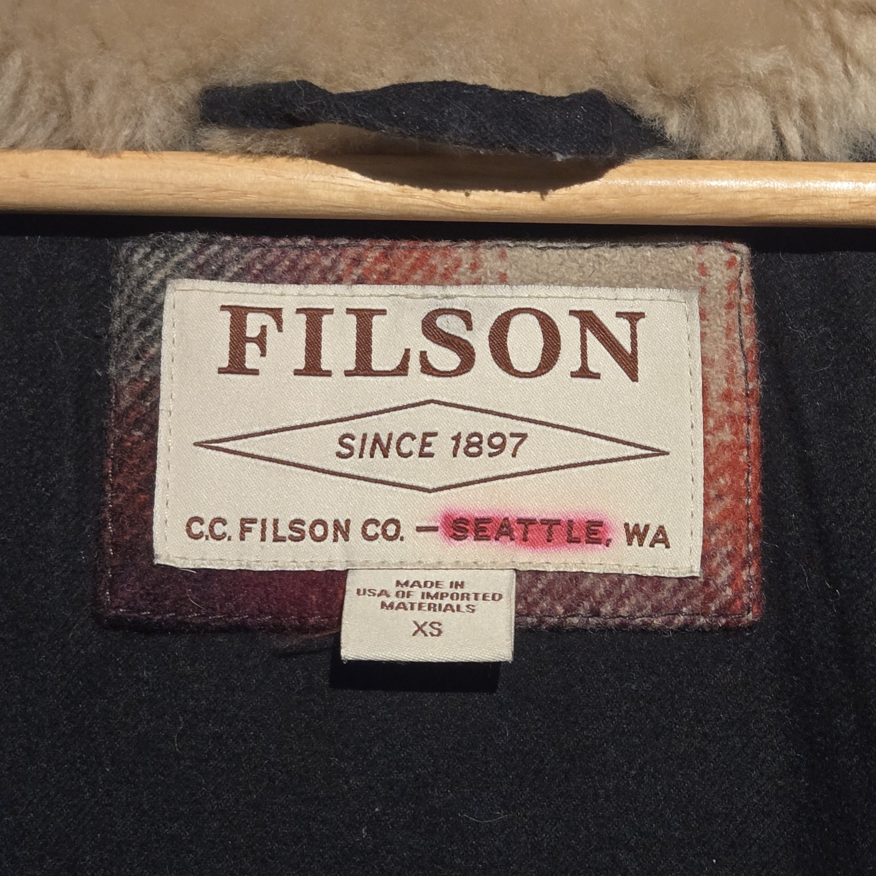 Filson Rare 2017 Red/Cream Plaid Colourway Filson Packer Coat Size US XS / EU 42 / 0 - 7 Thumbnail