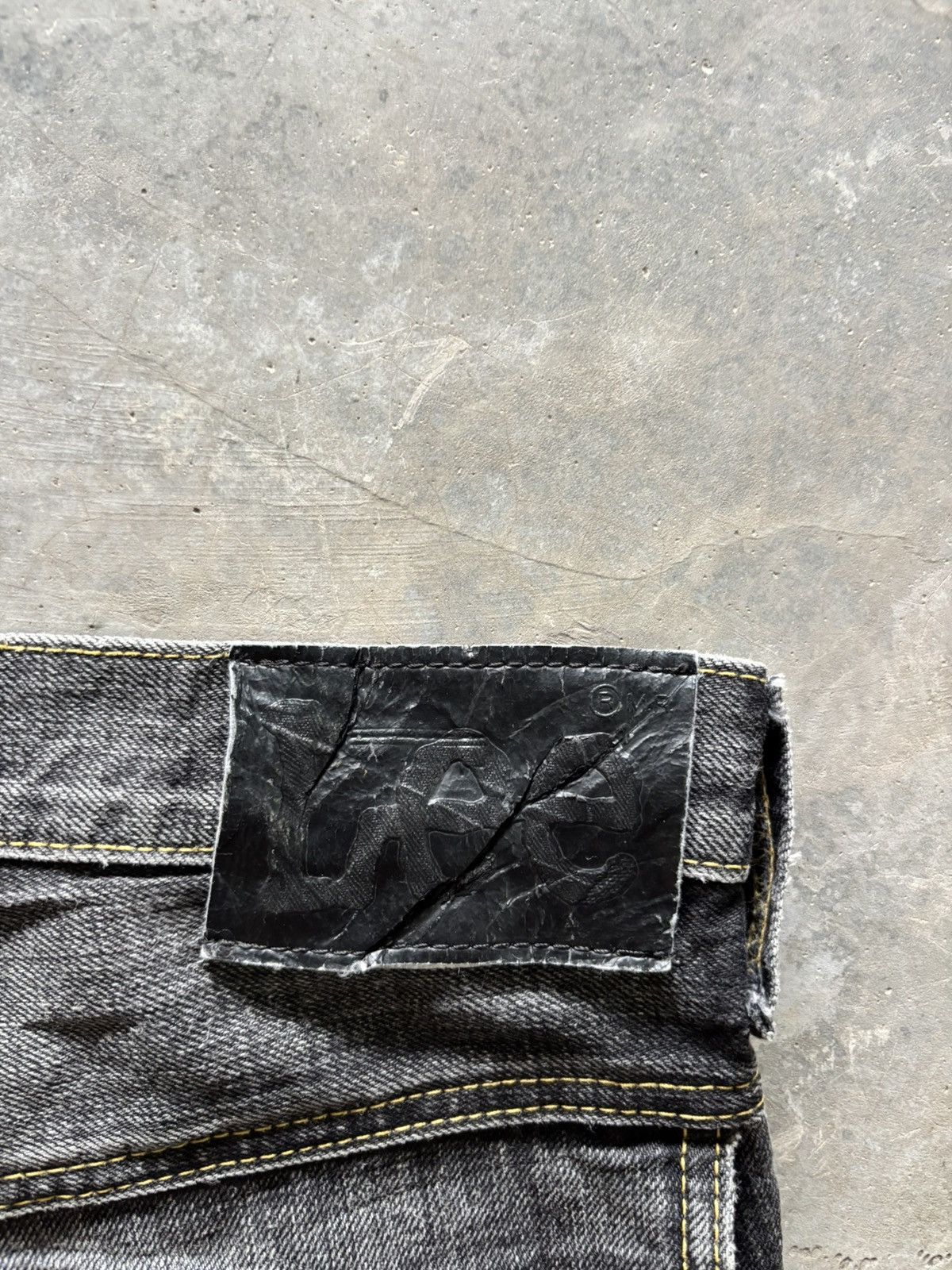 Tornado Mart FLARE lee rider distressed japanese twist denim biker style Size US 30 / EU 46 - 14 Thumbnail