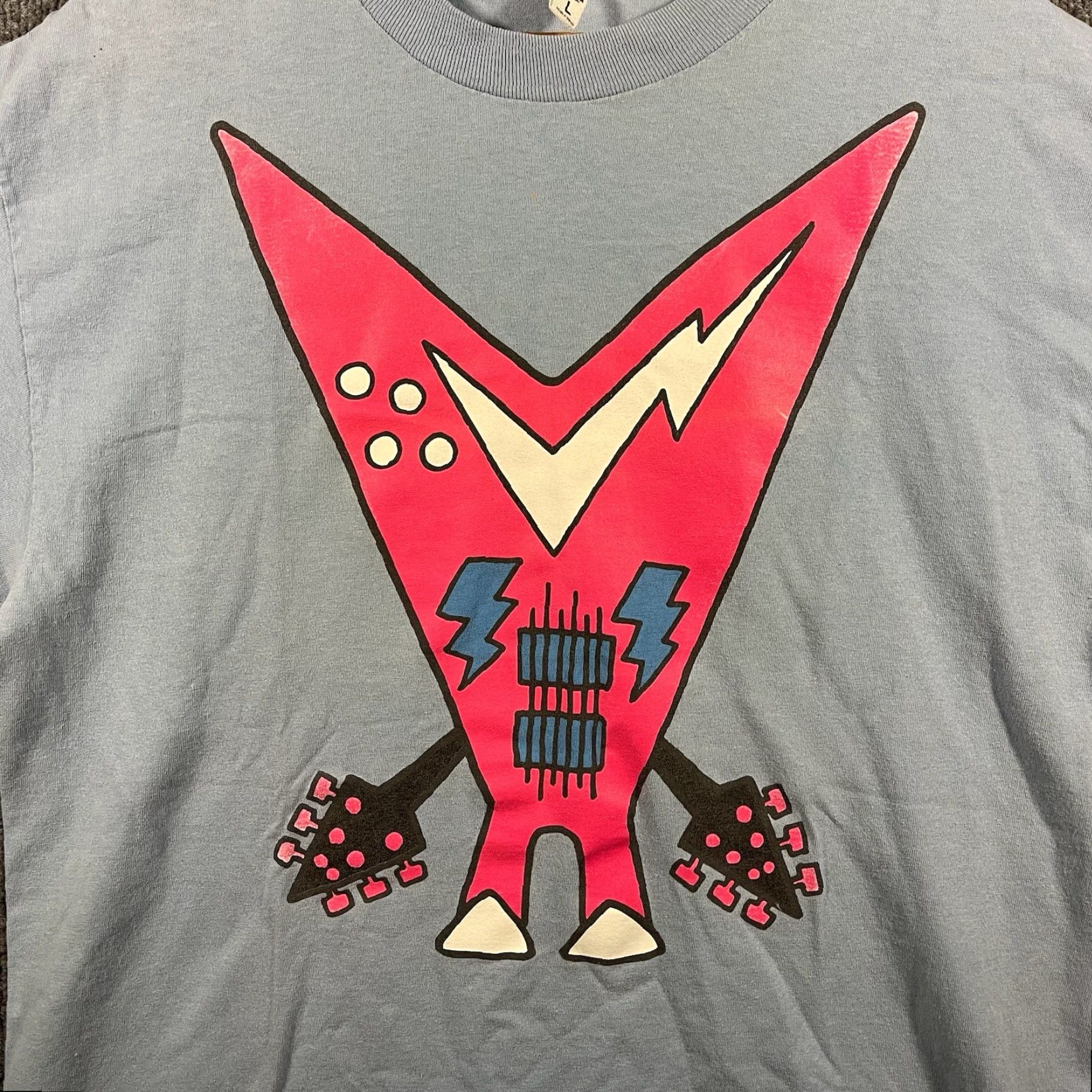 Barbarian VINTAGE Kid Robot T-Shirt Blue Mens L Large Crew Neck Short Sleeve Graphic Mad Barbarians RARE Designed 2000s Size US L / EU 52-54 / 3 - 2 Thumbnail