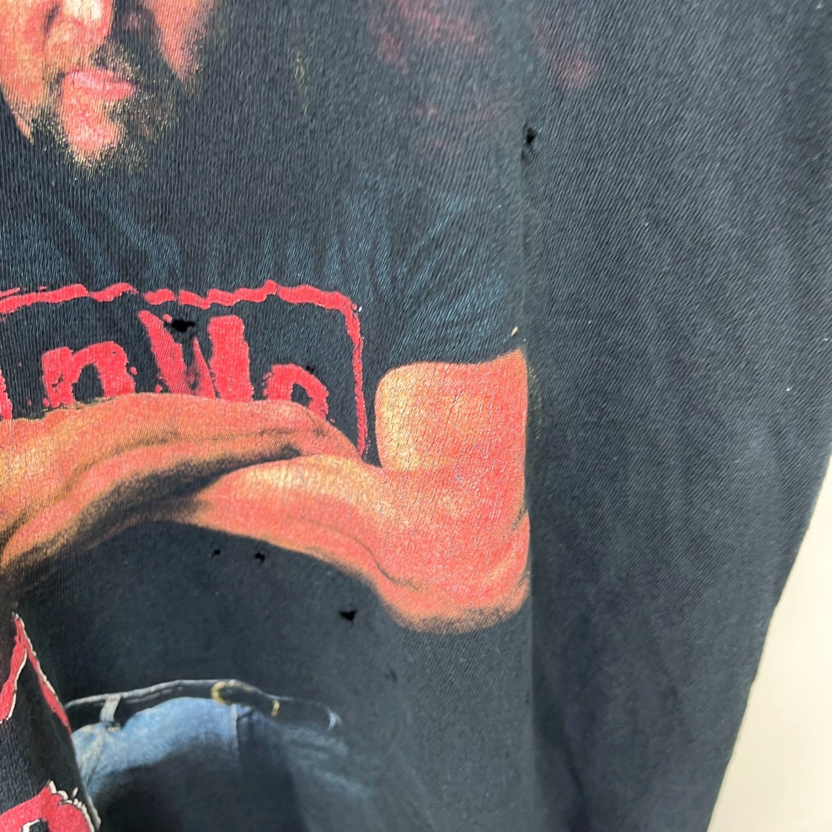 Vintage VINTAGE NWO Kevin Nash T Shirt WCW 90s Large Black Cotton Polyester Graphic Print Skull 90s Men T-Shirt WCW Mens Size US L / EU 52-54 / 3 - 6 Thumbnail