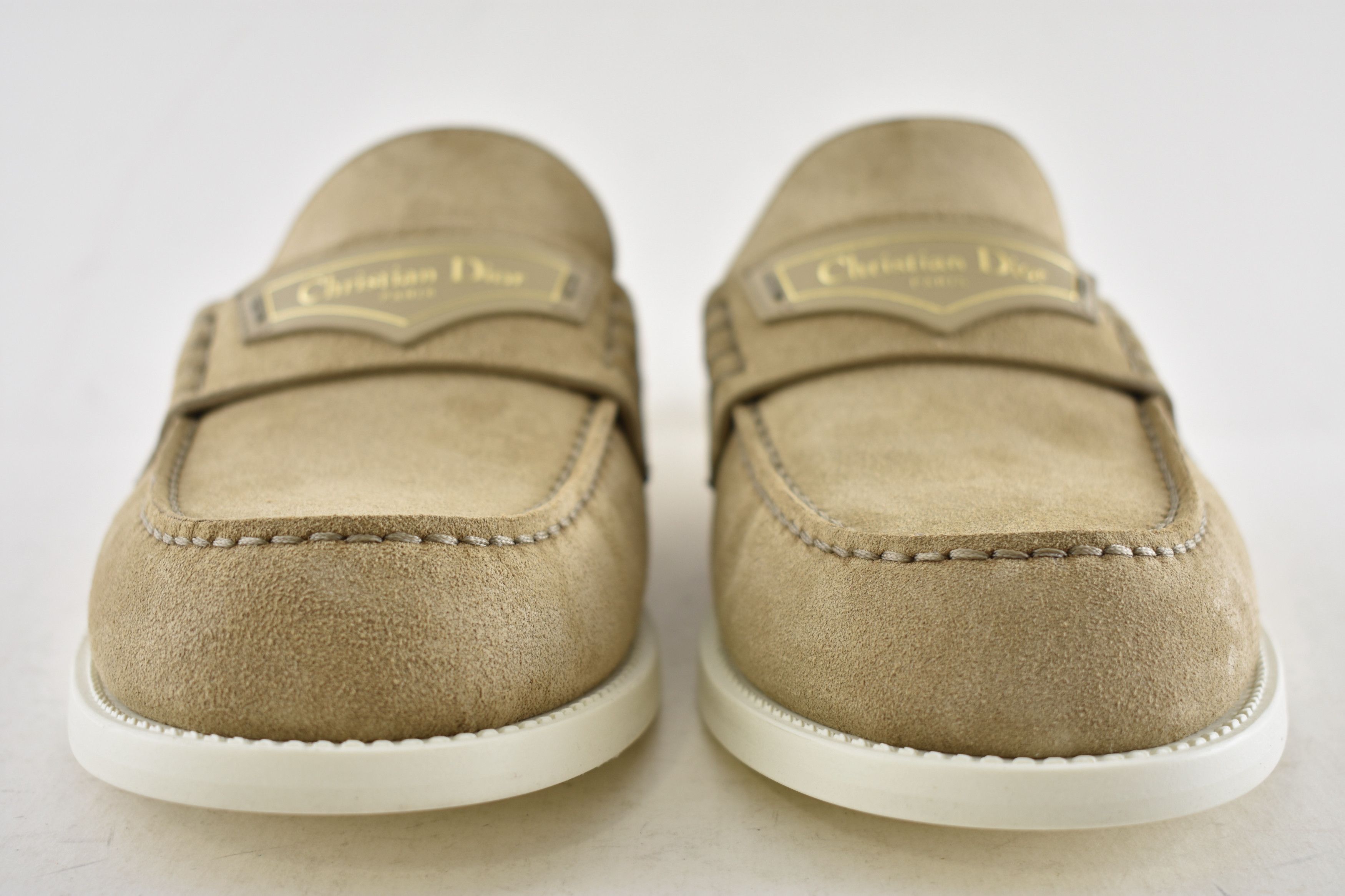 Dior Dior Boy Mule Corde Beige Suede Backless Logo Loafer Flat 42 Size US 12 / IT 42 - 12 Thumbnail