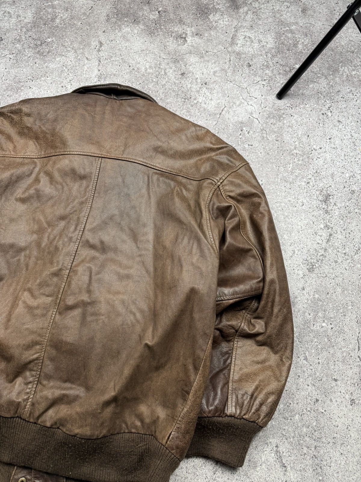 Japanese Brand Vintage Bomber Leather Jacket Avirex Schott Japanesse Y2K Size US L / EU 52-54 / 3 - 14 Thumbnail