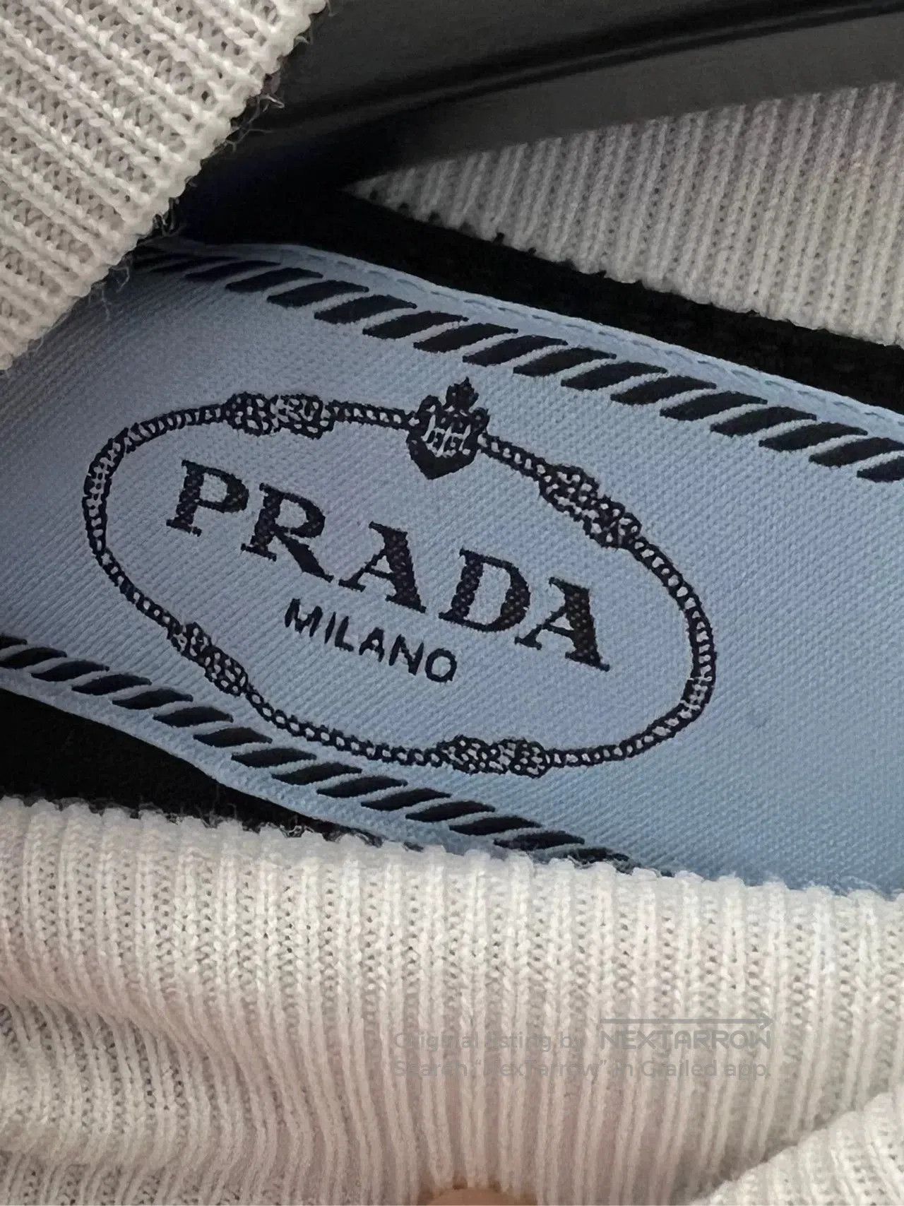 Japanese Brand Prada Color-Block Logo Turtleneck Sweater. Size US S / EU 44-46 / 1 - 5 Thumbnail