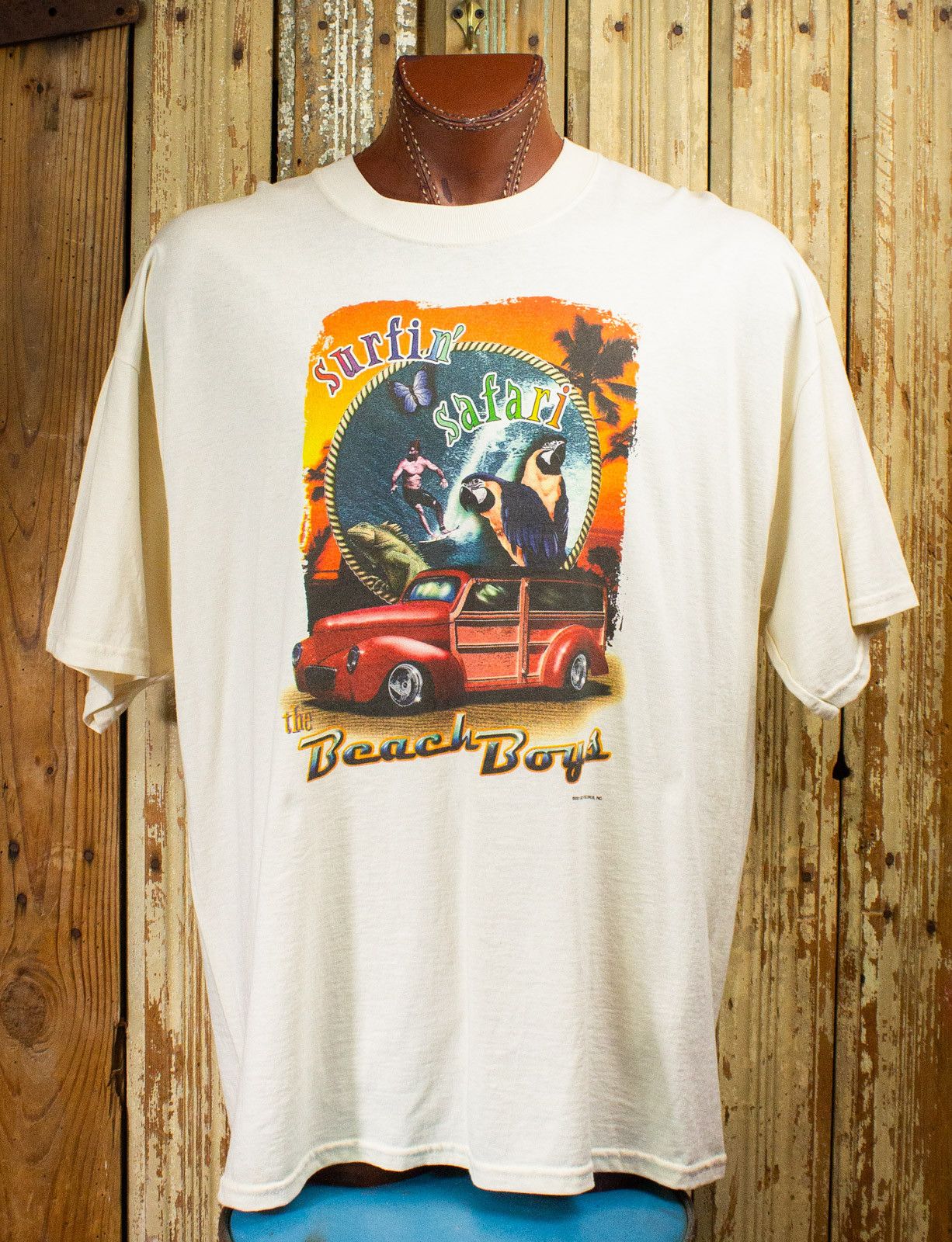 Vintage Beach Boys Surfin' Safari Concert T Shirt 2001