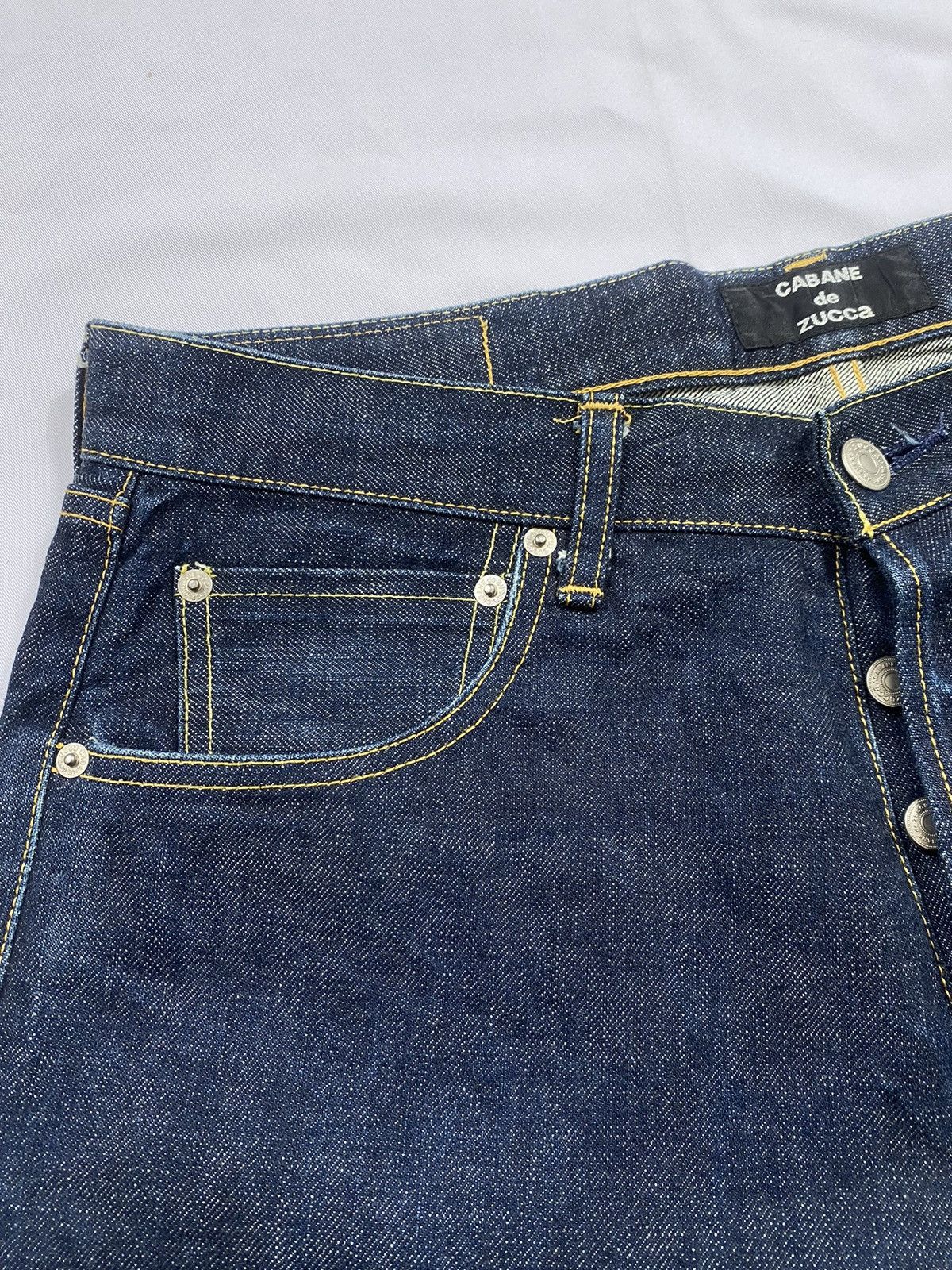 Issey Miyake Japanese Denim Issey Miyake Cabane de Zucca selvedge Size US 31 - 4 Thumbnail